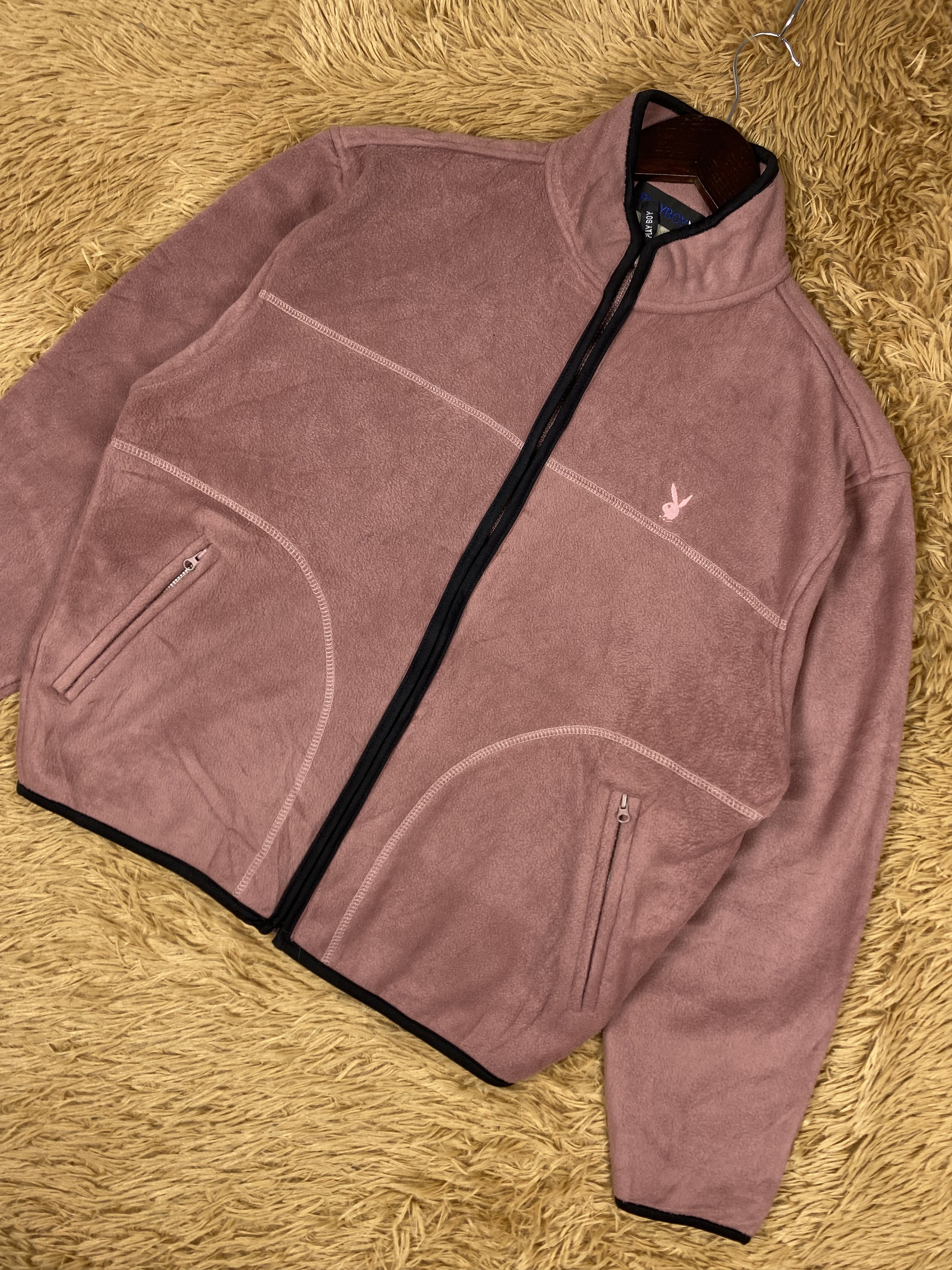 Playboy Vintage Playboy Fleece Jacket DJ1079 Size US L / EU 52-54 / 3 - 2 Thumbnail