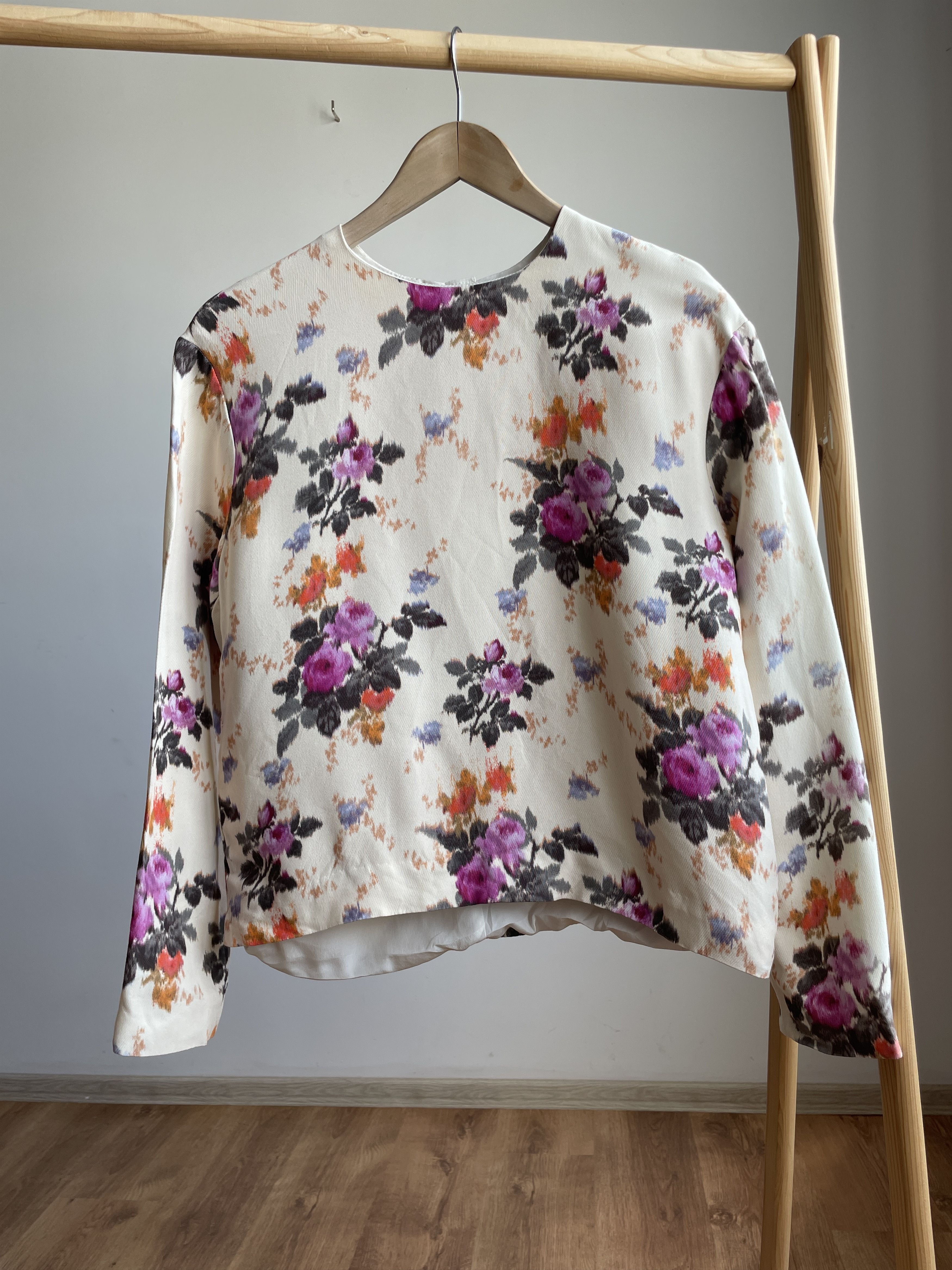 MSGM MSGM Womens Floral Viscose Pullover Blouse Size EUR 38 Size XS / US 0-2 / IT 36-38 - 1 Thumbnail