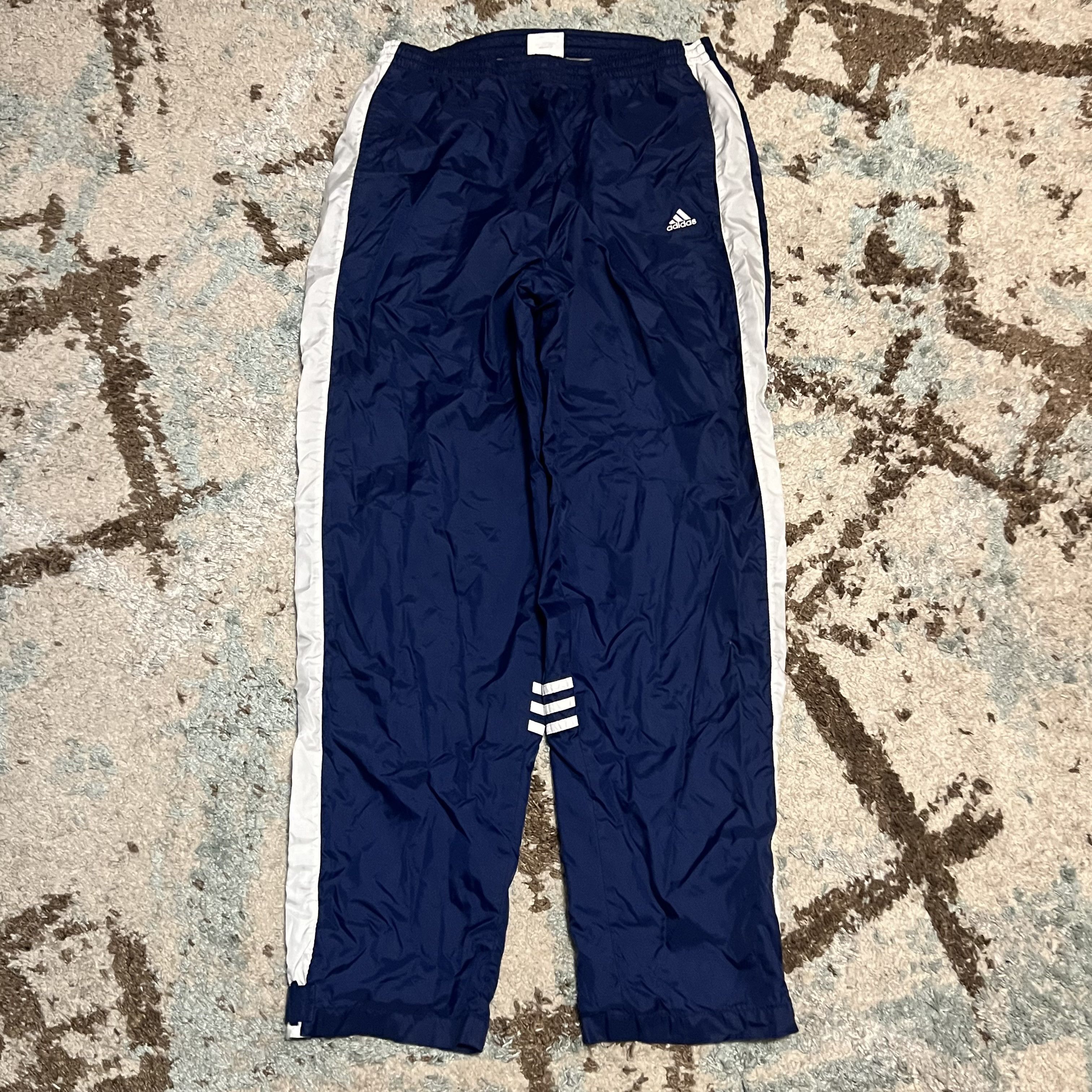 Adidas × Vintage Vintage 90s Adidas Fleece Lined Track Pants Size Large Size US 34 / EU 50 - 1 Thumbnail