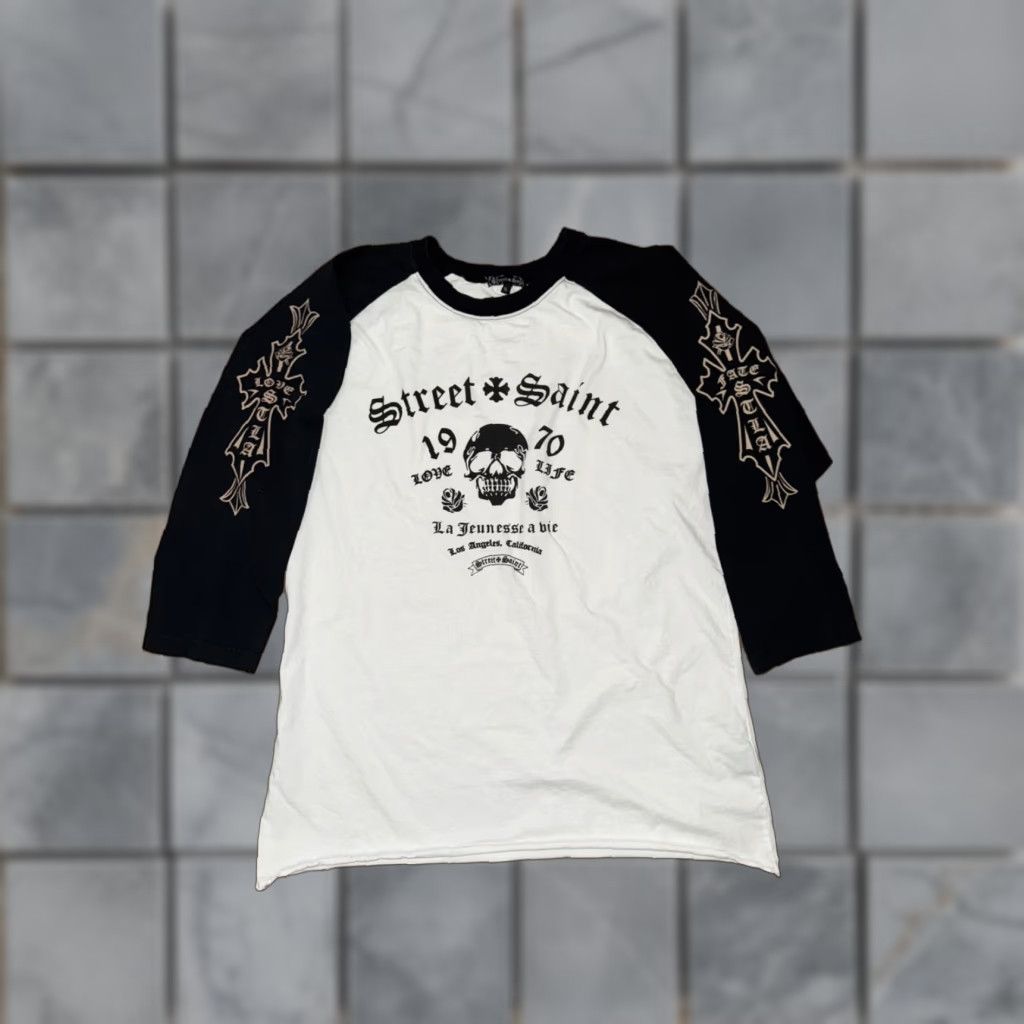 Vintage VINTAGE Street Saint 3/4 Sleeve T-Shirt White XL Men's Shirt Size XL White Street Saint 3/4 Sleeve T-Shirt Mens XL White Shirt Size US XL / EU 56 / 4 - 1 Thumbnail
