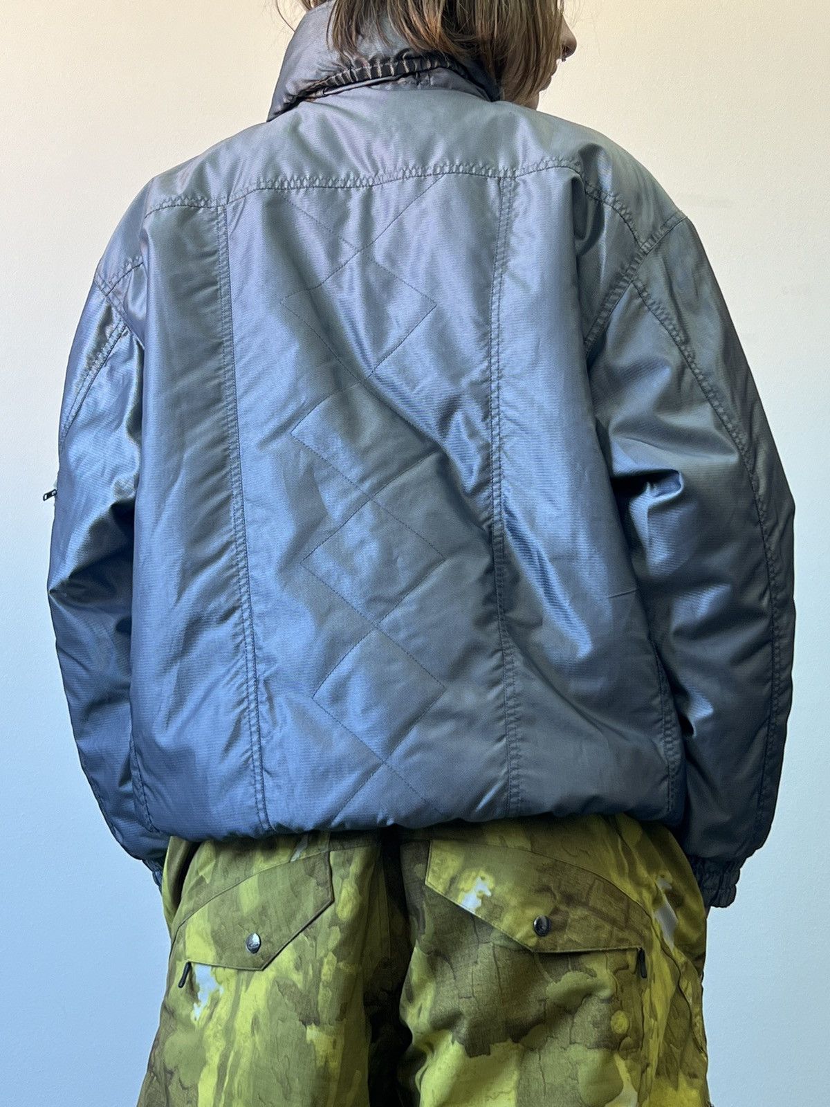 Reebok × Vintage Crazy Metallic futuristic vintage 90s reebok anorak jacket Size US L / EU 52-54 / 3 - 3 Thumbnail