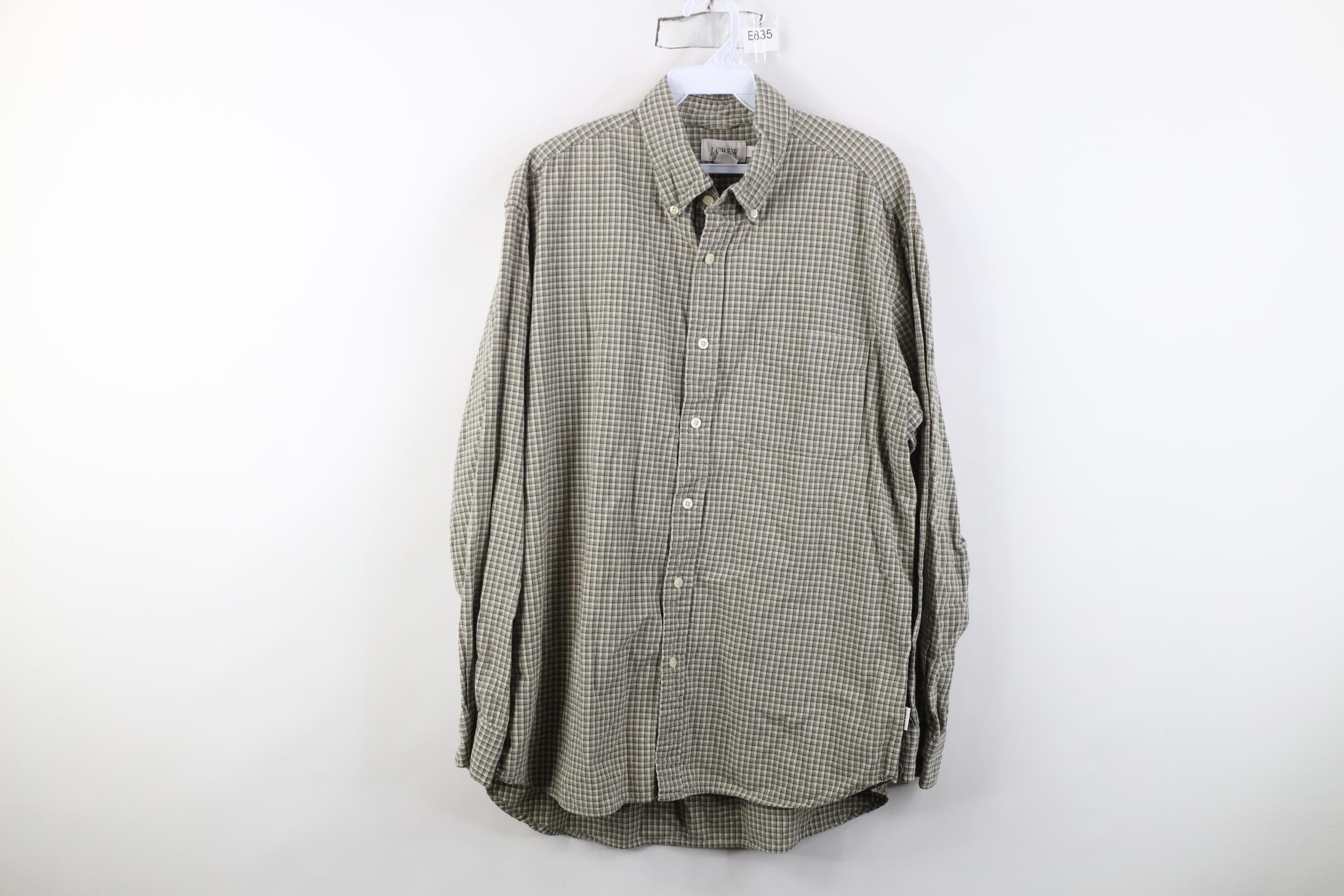J.Crew Vintage 90s J Crew Flannel Collared Button Down Shirt Plaid Size US M / EU 48-50 / 2 - 1 Thumbnail