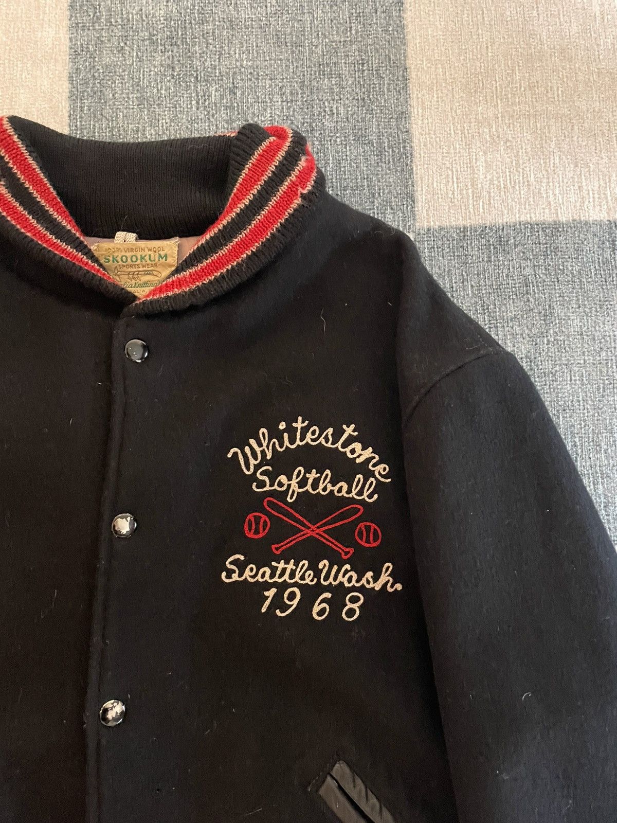 Vintage vtg 60s whitestone softball varsity jacket Size US M / EU 48-50 / 2 - 2 Thumbnail