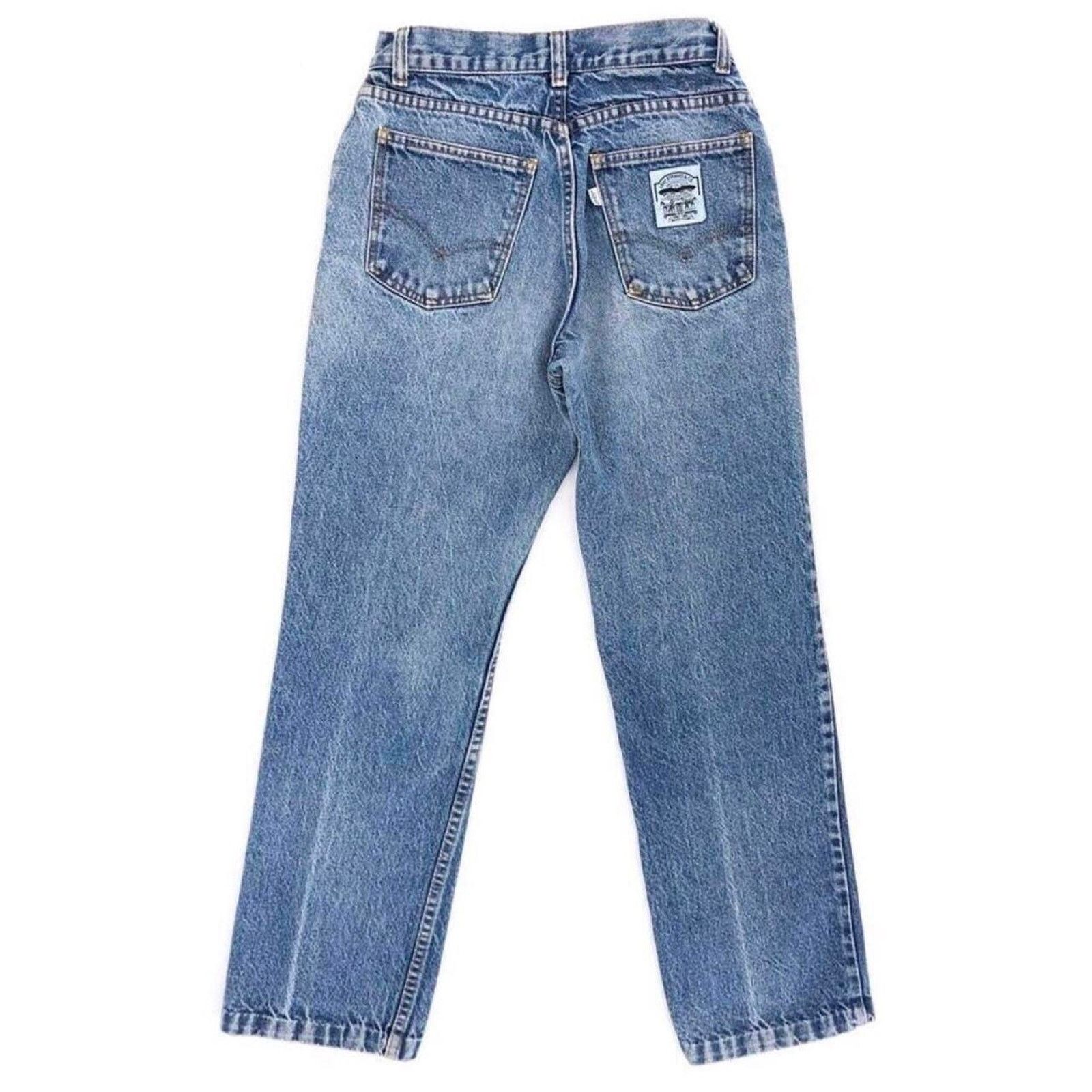 Levi's × Vintage Levis Two Horse white patch jeans 80s 1980s vintage Size 27" / US 4 / IT 40 - 1 Thumbnail
