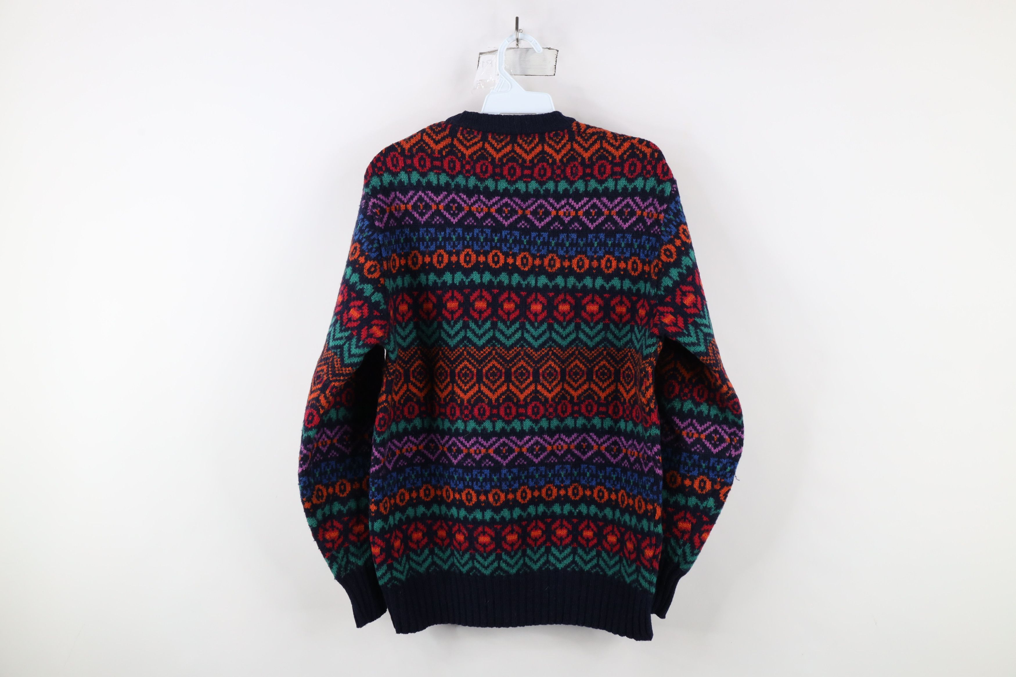 Vintage Vintage 90s Streetwear Fair Isle Wool Blend Knit Sweater Size US M / EU 48-50 / 2 - 7 Thumbnail