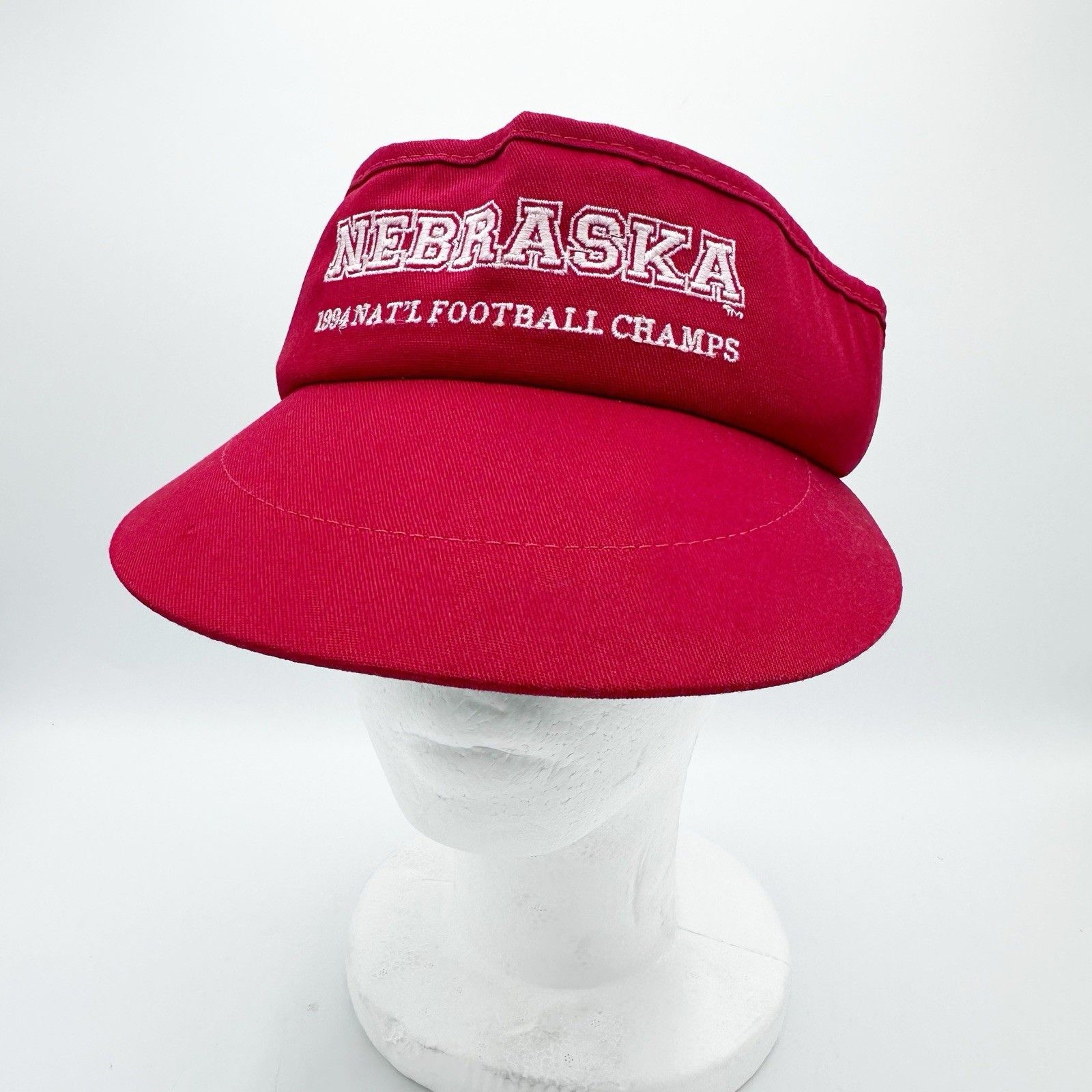 Other VTG Nebraska Huskers '94 Nat'l Football Champs Strap Visor Size ONE SIZE - 1 Thumbnail