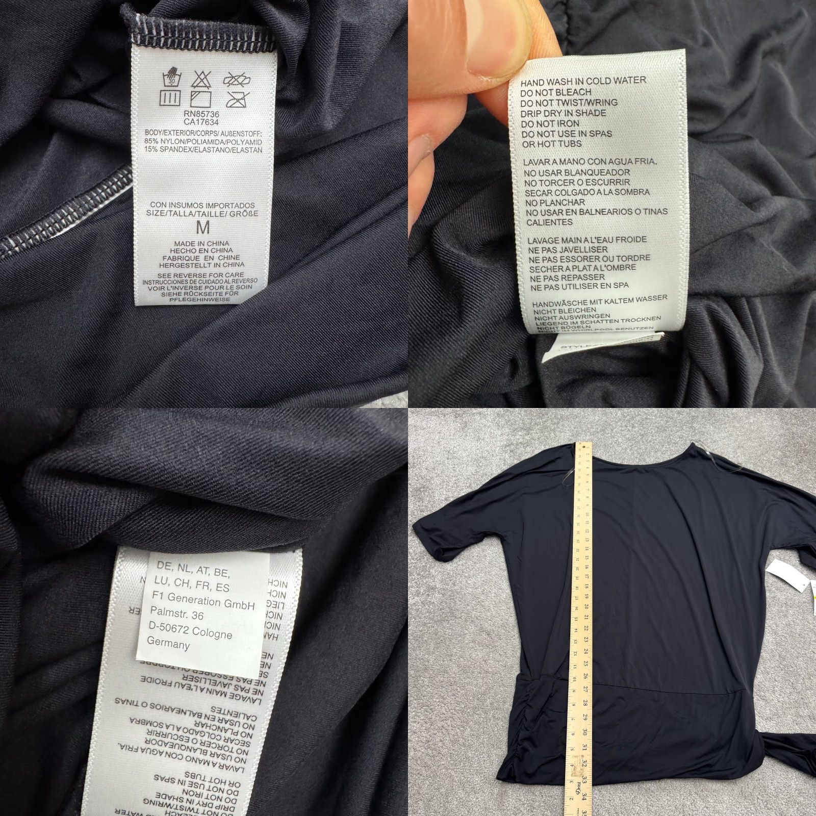 Michael Kors Michael Kors Side Tie Swim Cover Up Tunic Mini Dress Womens Medium Black NWT Size M / US 6-8 / IT 42-44 - 9 Thumbnail