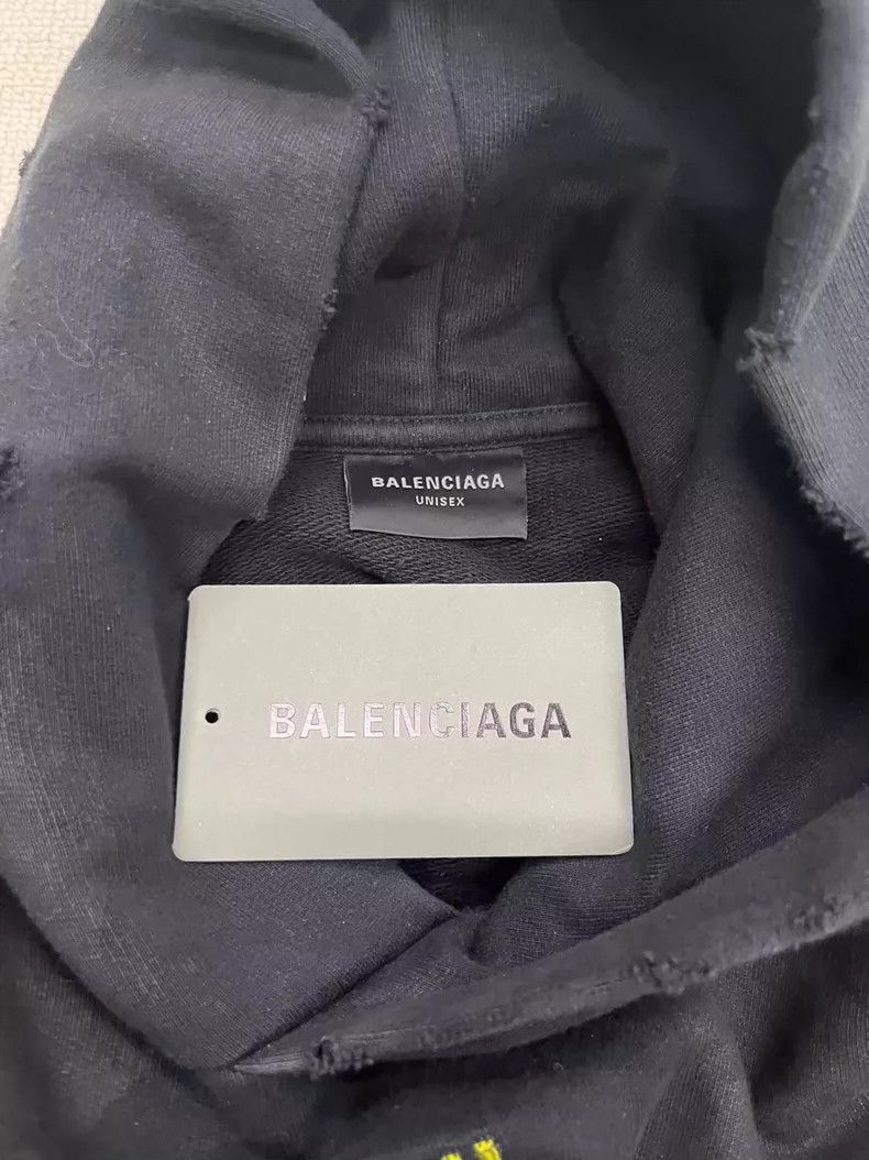Balenciaga Balenciaga Monogrammed pullover hooded sweatshirt with lon Size US M / EU 48-50 / 2 - 5 Thumbnail