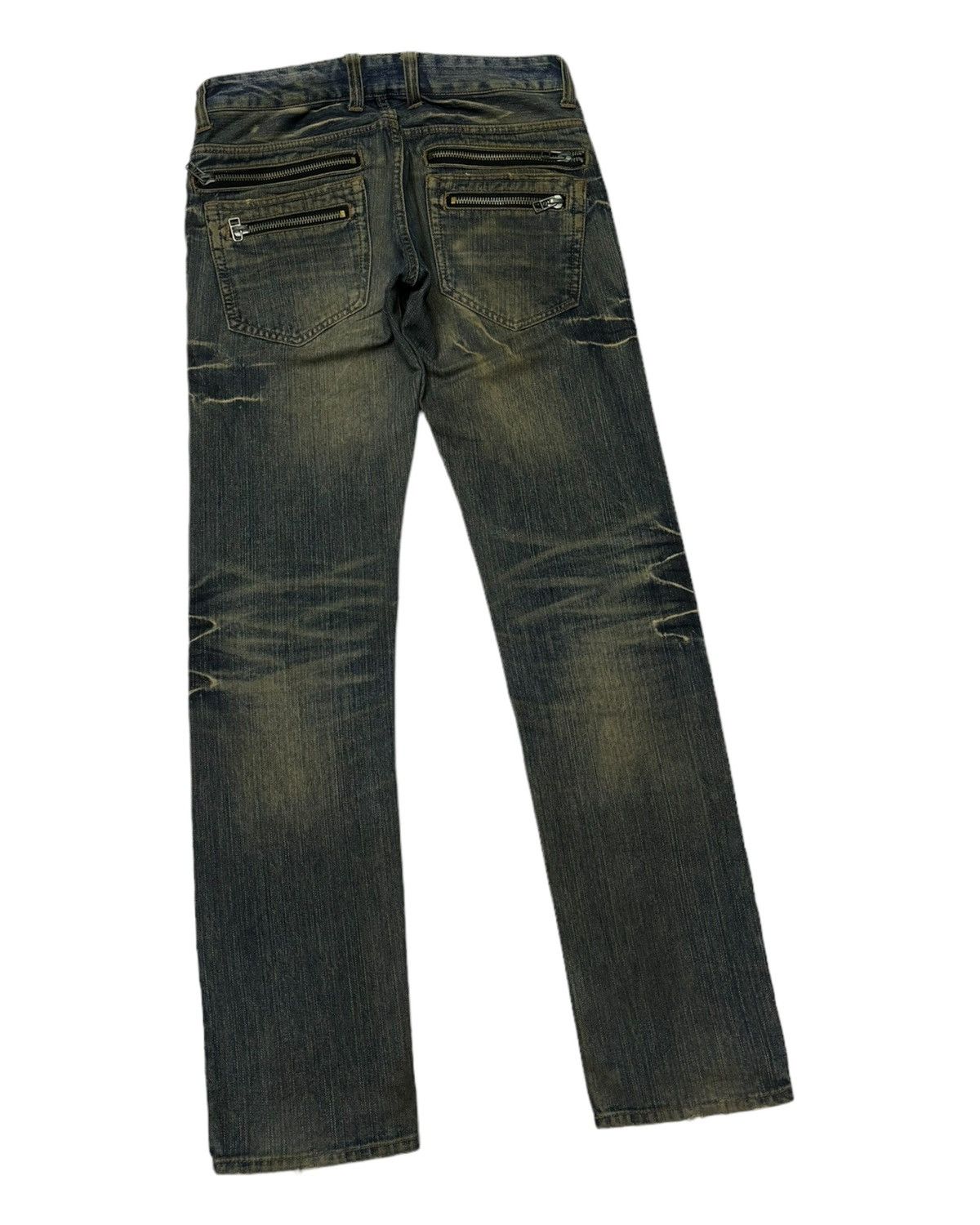 Hysteric Glamour × If Six Was Nine × Japanese Brand ROOT THREE STYLE DISTRESSED PUNK STYLE DENIM PANTS JEANS Size US 32 / EU 48 - 4 Thumbnail