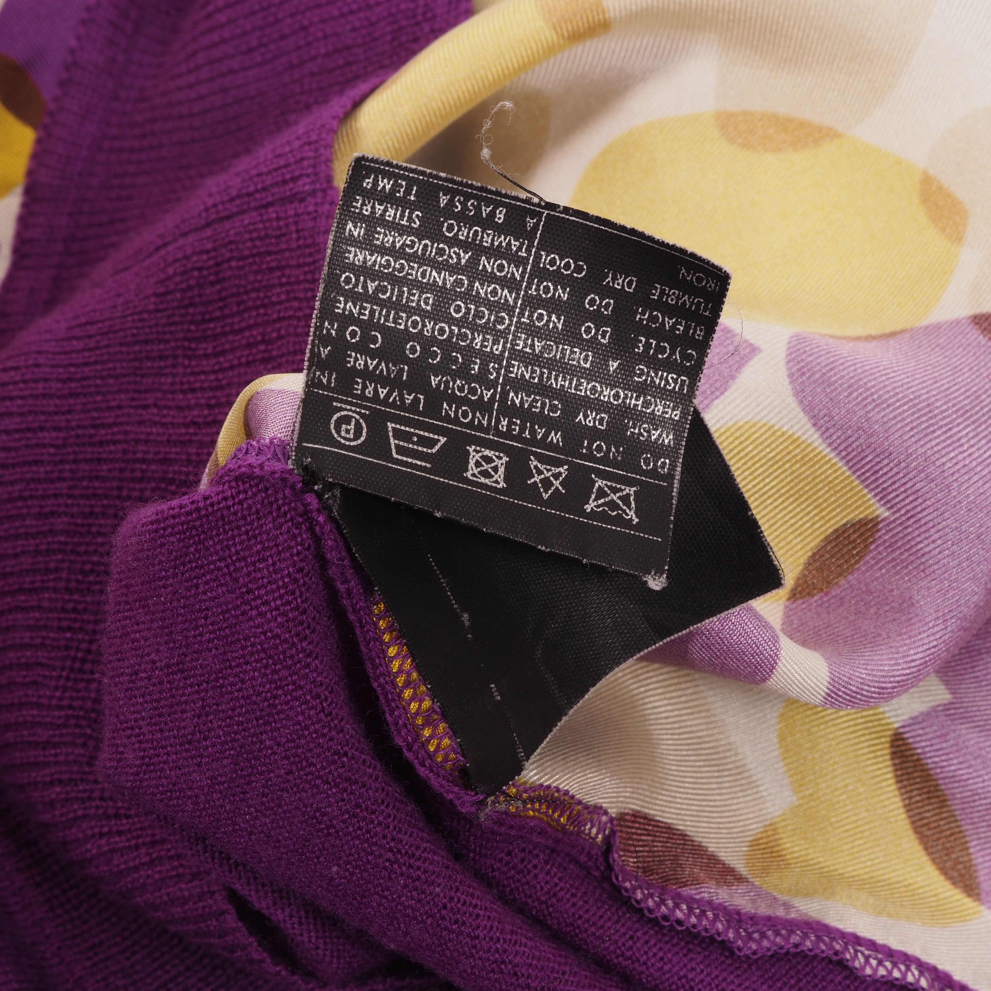 Salvatore Ferragamo Salvatore Ferragamo Vintage Cardigan Heart Print Purple Size S / US 4 / IT 40 - 10 Thumbnail