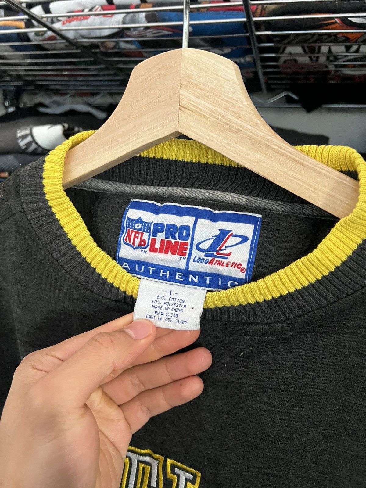 Pro Line 90s Team NFL Pittsburgh Steelers Logo Athletic Crewneck Size US L / EU 52-54 / 3 - 7 Thumbnail