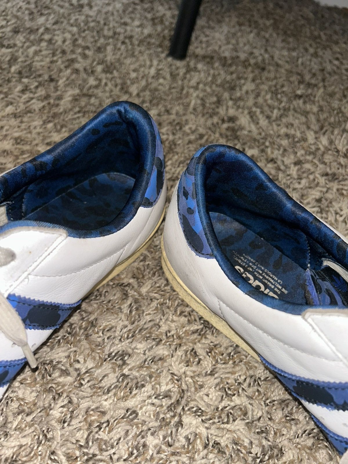 Adidas × Bape × Undefeated Adidas x babe x undftd rare superstar blue/white 11.5 Size US 11.5 / EU 44-45 - 5 Thumbnail