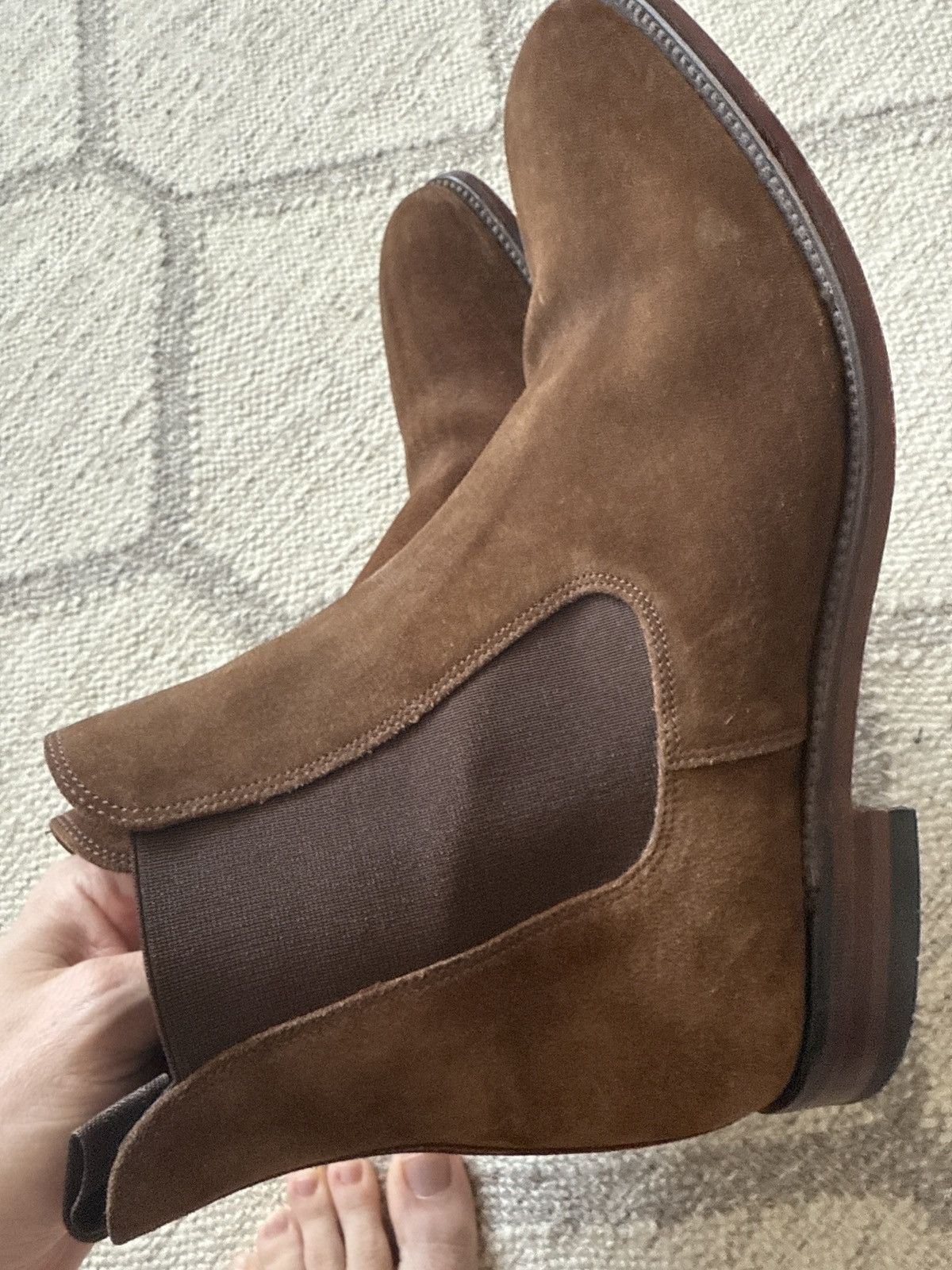Loake Loake Mitchum Suede Chelsea Boots Size US 8.5 / EU 41-42 - 5 Thumbnail