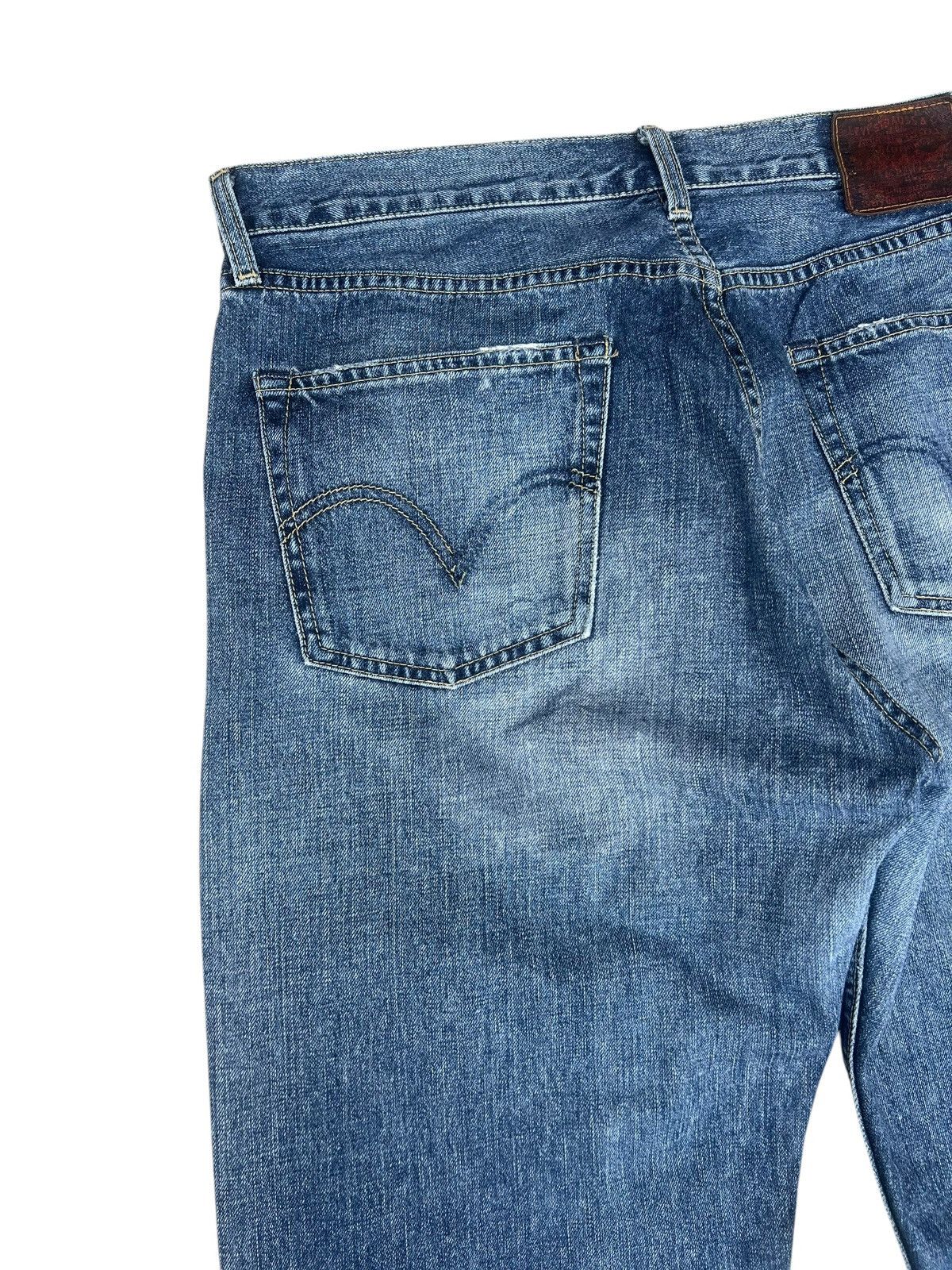 Levi's 2006 Levi’s 503 Leather Patch Distressed Faded Denim Jeans Size US 34 / EU 50 - 14 Thumbnail