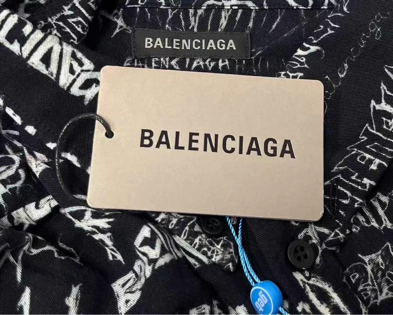 Balenciaga Balenciaga New Year Collection Logo Breasted Shirt Size US XXS / EU 40 - 3 Thumbnail