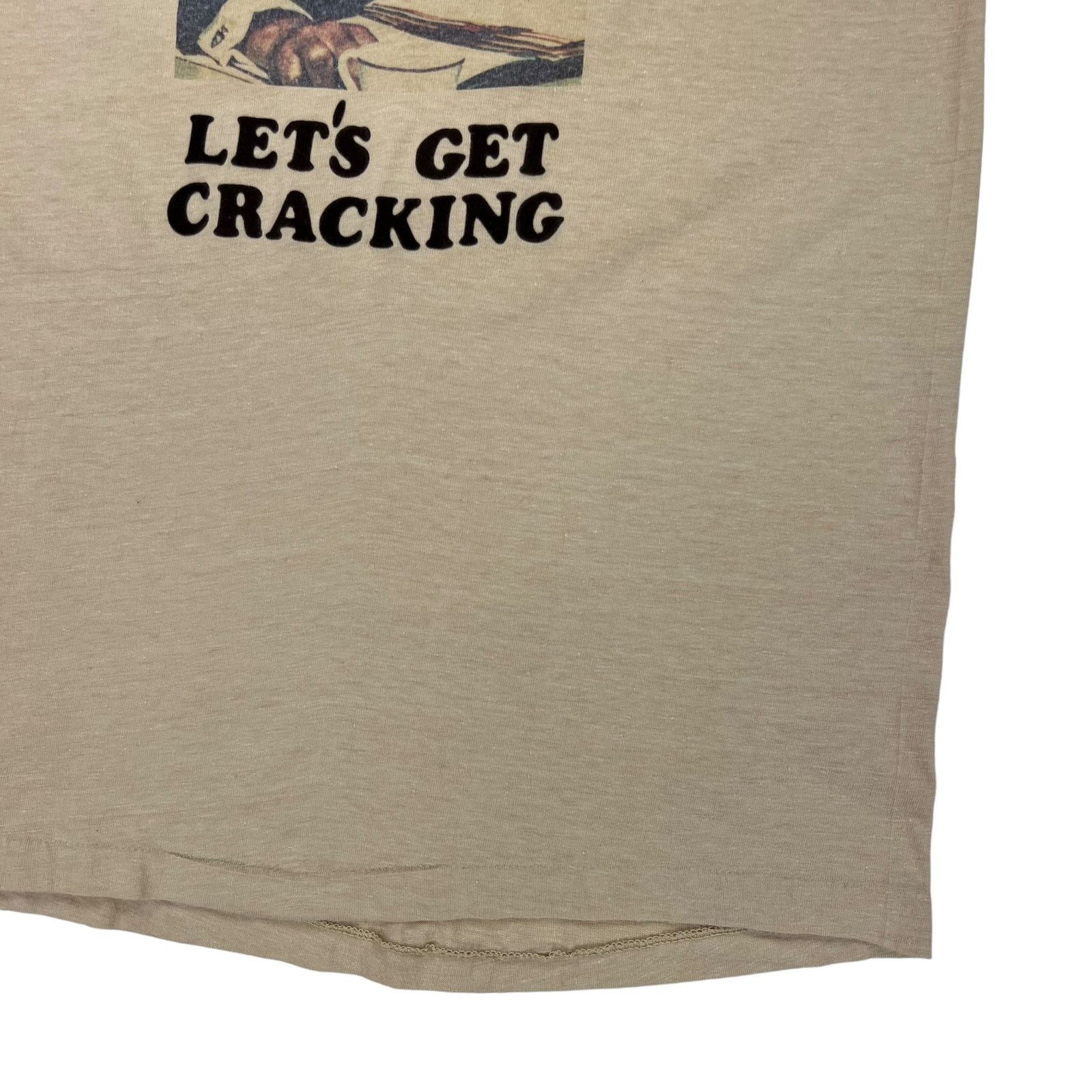 Vintage Vintage 80s Let’s Get Cracking pipe tee (S) Size US S / EU 44-46 / 1 - 2 Thumbnail