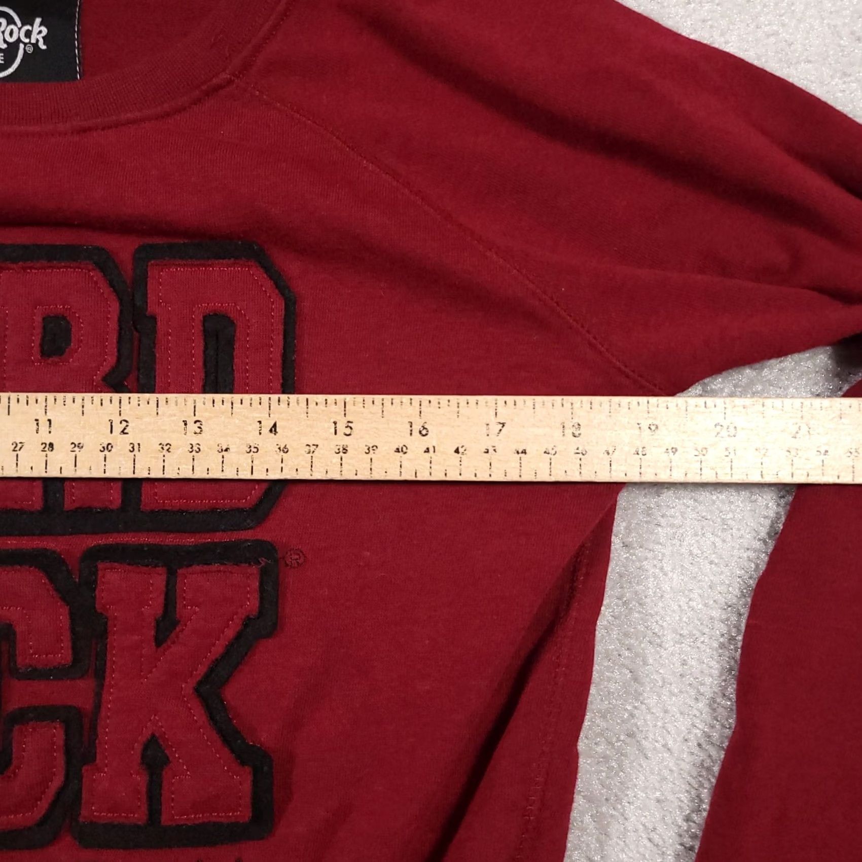 Hard Rock Cafe Hard Rock Cafe Sweatshirt Womens Red Crop Crewneck Honolulu Embroidered Pullover Size M / US 6-8 / IT 42-44 - 7 Thumbnail