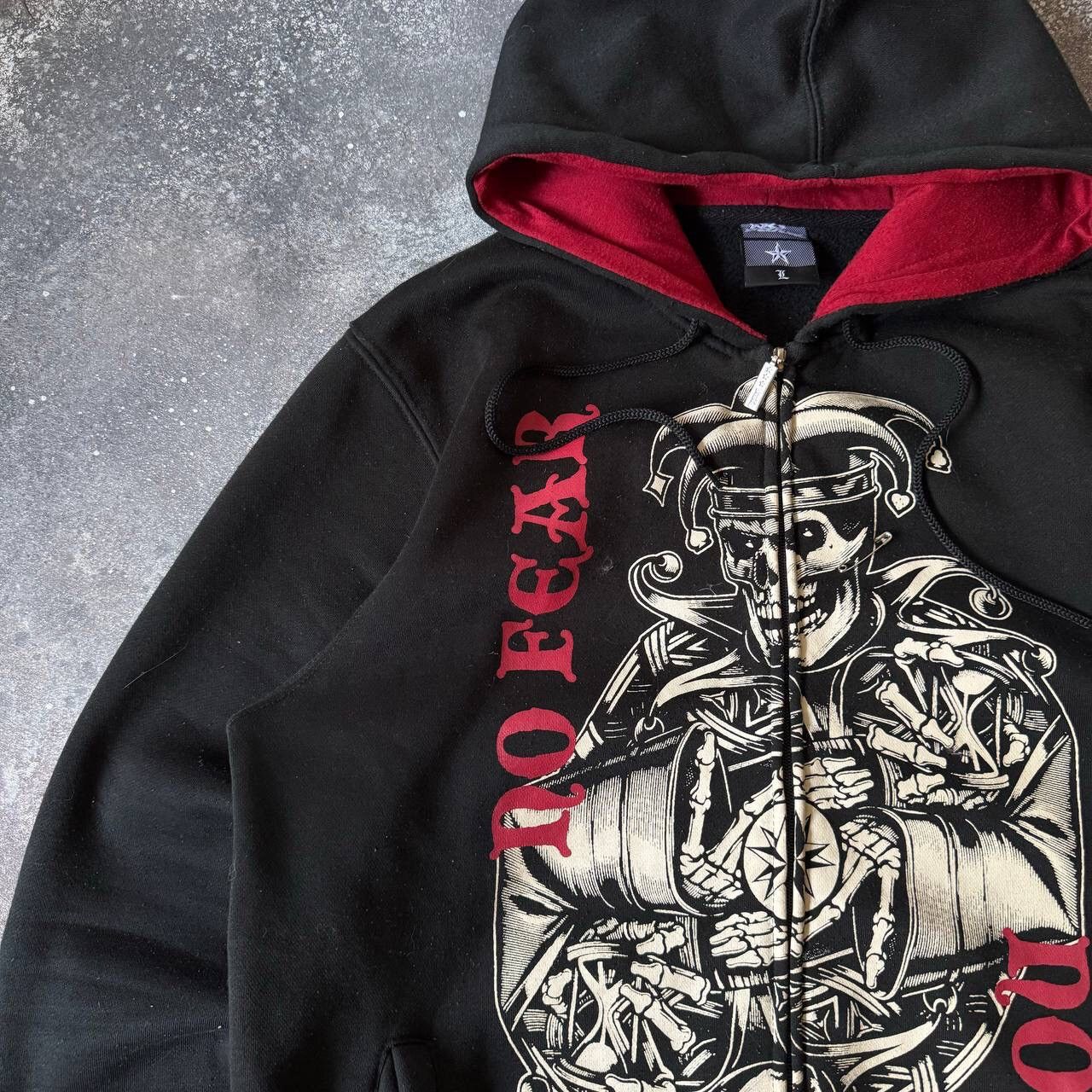 No Fear No Fear Y2K Vintage Joker Printed Zip Hoodie Size US L / EU 52-54 / 3 - 2 Thumbnail