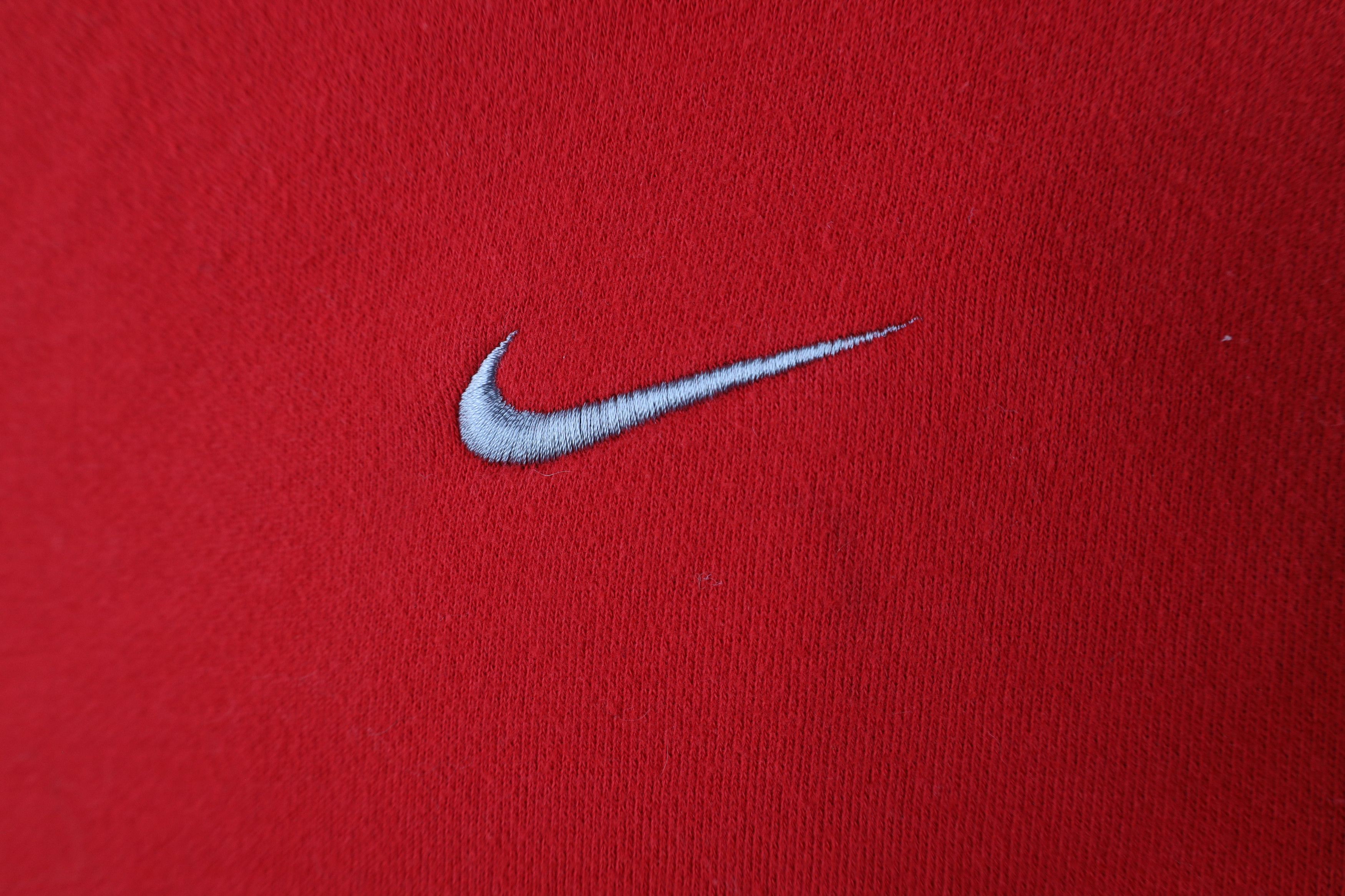 Nike × Vintage Vintage Nike Swoosh Ohio State University Sweatshirt Red Size US XL / EU 56 / 4 - 8 Thumbnail