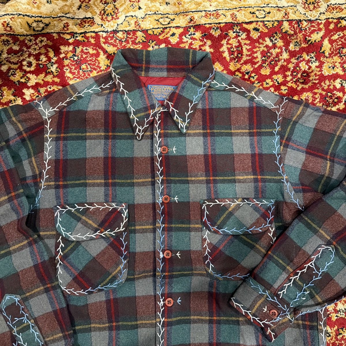 Pendleton Pendleton Hand Stitch Vintage Flannel Size US L / EU 52-54 / 3 - 2 Thumbnail