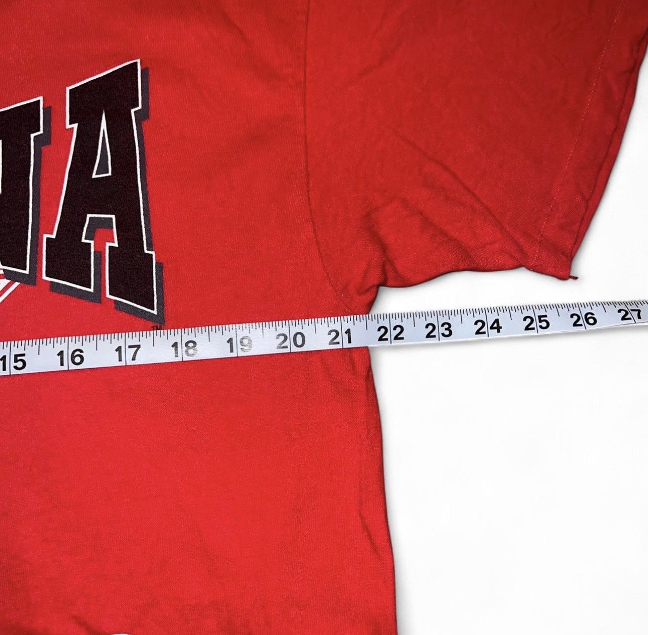 Hanes 90s red vintage Indiana University Hoosiers shirt Size US XL / EU 56 / 4 - 7 Thumbnail