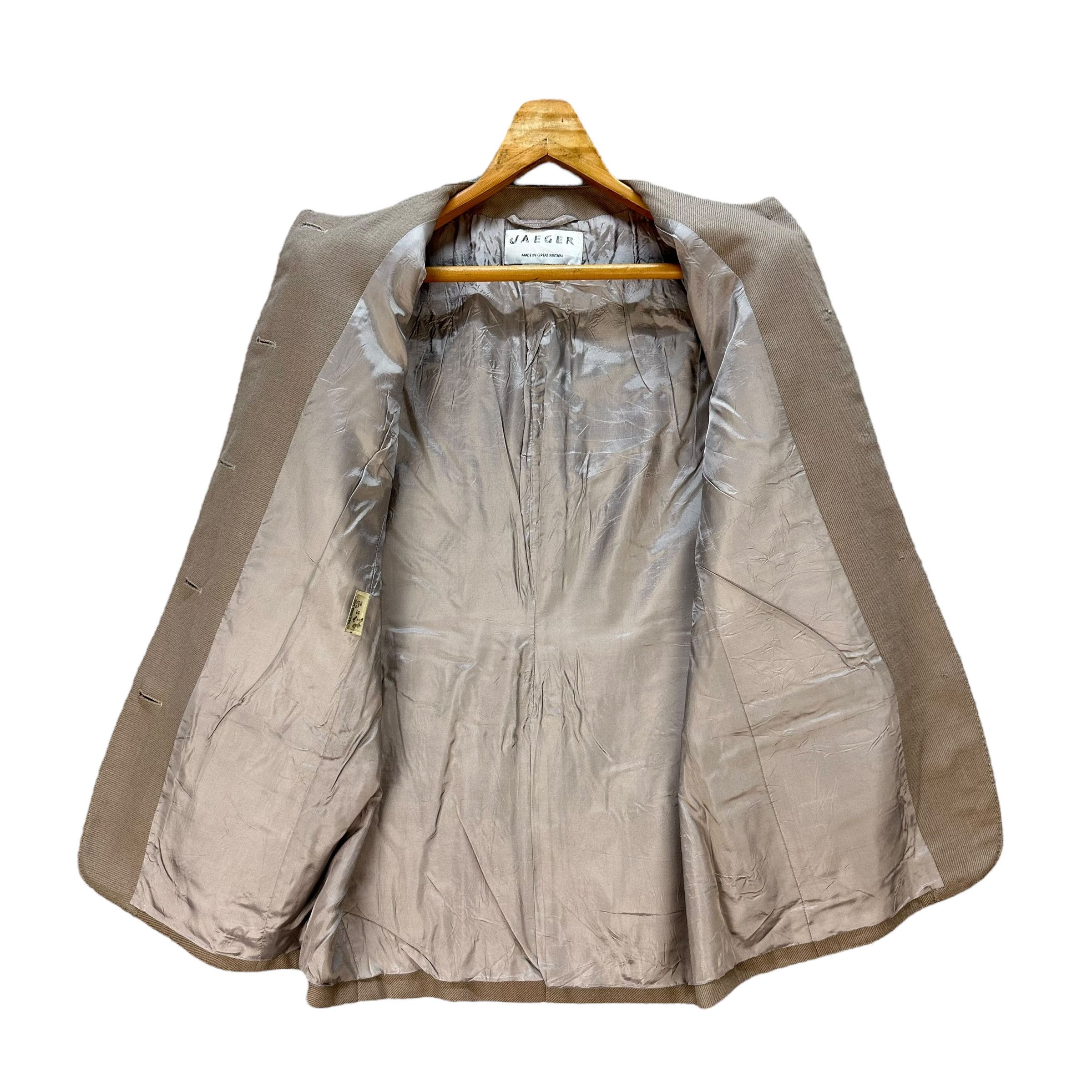 Jaeger Vintage Classic JAEGER Wool Button Coat Jacket #A80-1924 Size L / US 10 / IT 46 - 6 Thumbnail
