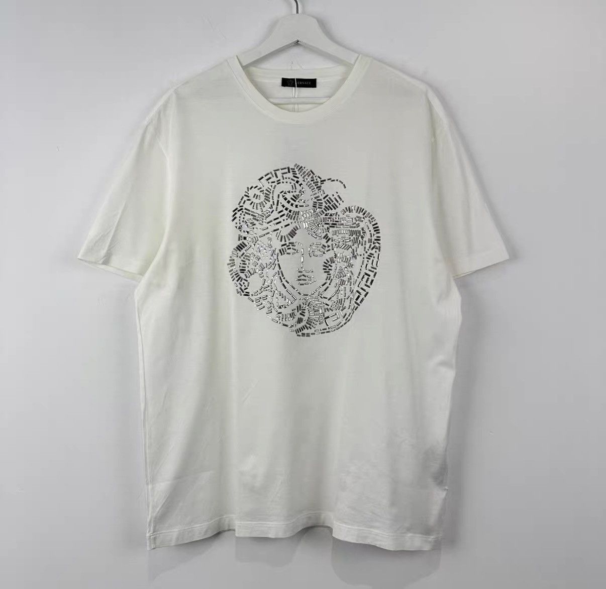 Versace Versace Silver Stud Medusa Short Sleeve J42 Size M / US 6-8 / IT 42-44 - 1 Thumbnail