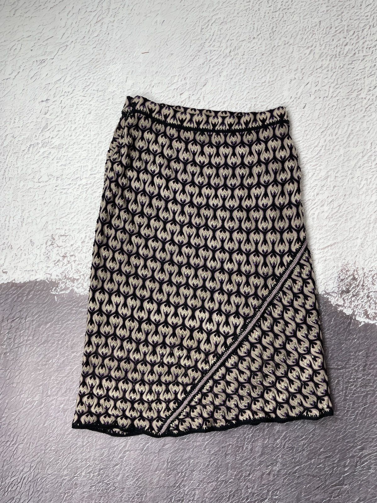 Missoni Missoni multilogo wool cashmere angora midi skirt size S Size 27" / US 4 / IT 40 - 1 Thumbnail