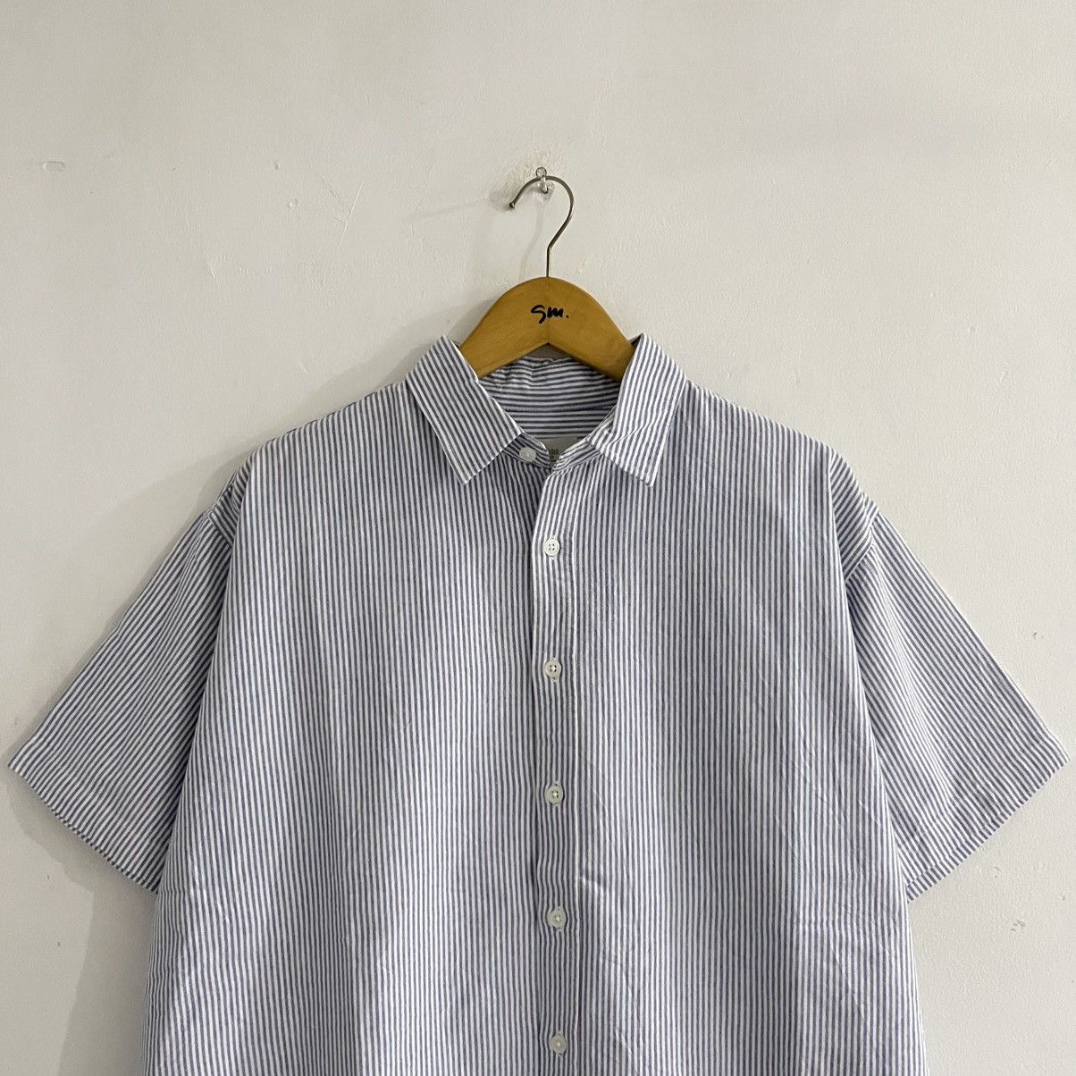 Japanese Brand Lab Studio - Striped cityboy Oversized Shirt Size US M / EU 48-50 / 2 - 2 Thumbnail