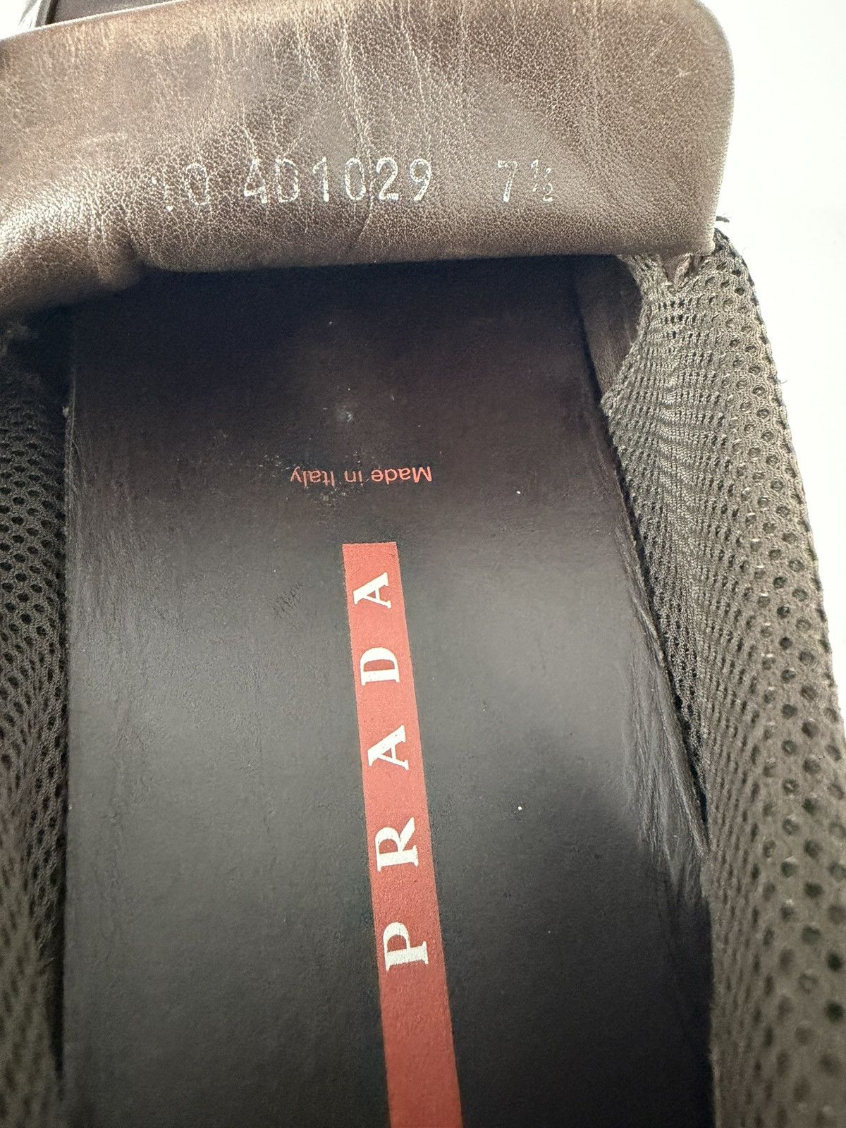 Prada Prada Sport Brown Leather Slip On Loafers Size 8.5 US Size US 8.5 / EU 41-42 - 9 Thumbnail