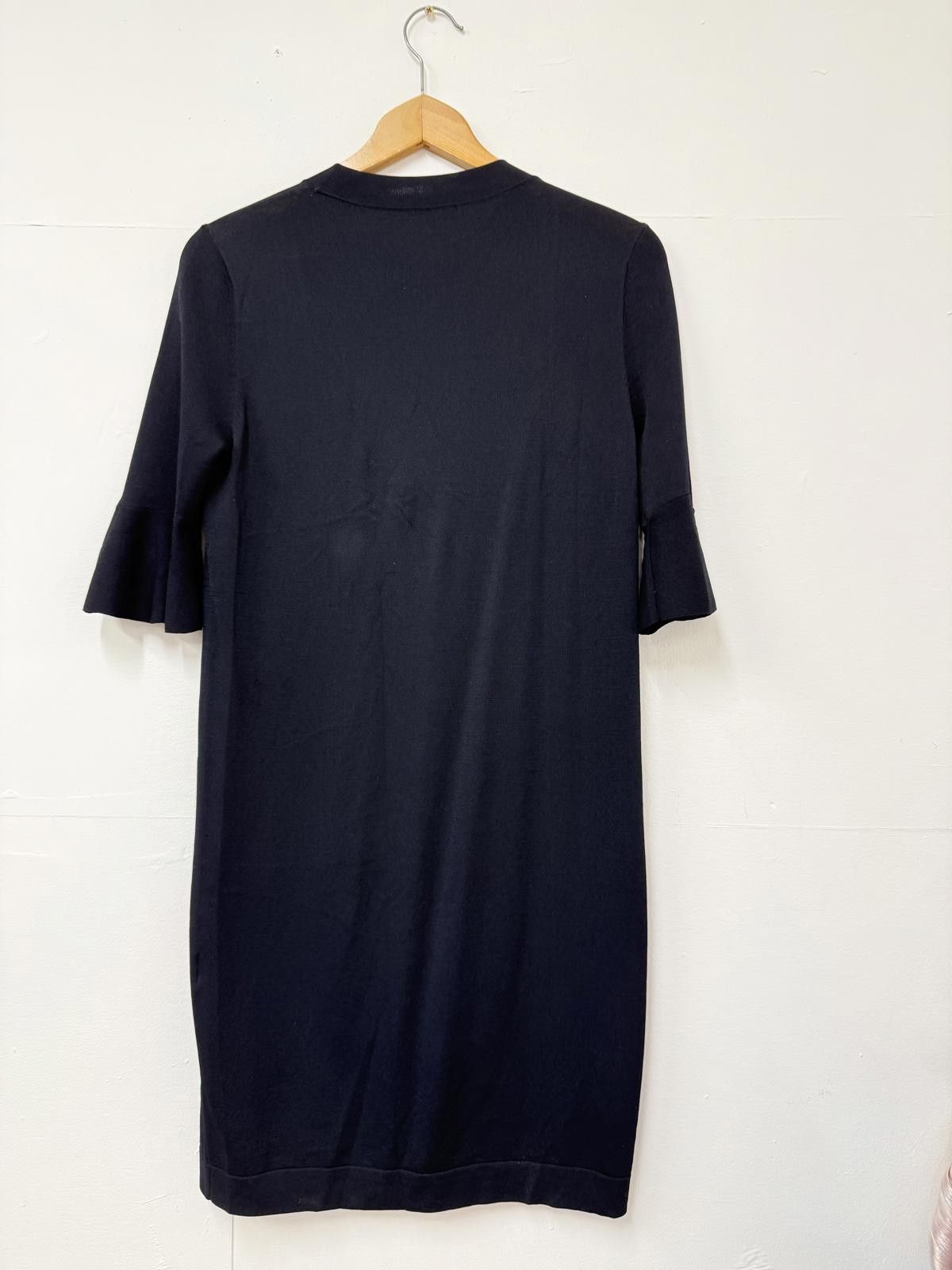 Other Black Mid-Length Dress with Flared Sleeves Size S / US 4 / IT 40 - 4 Thumbnail