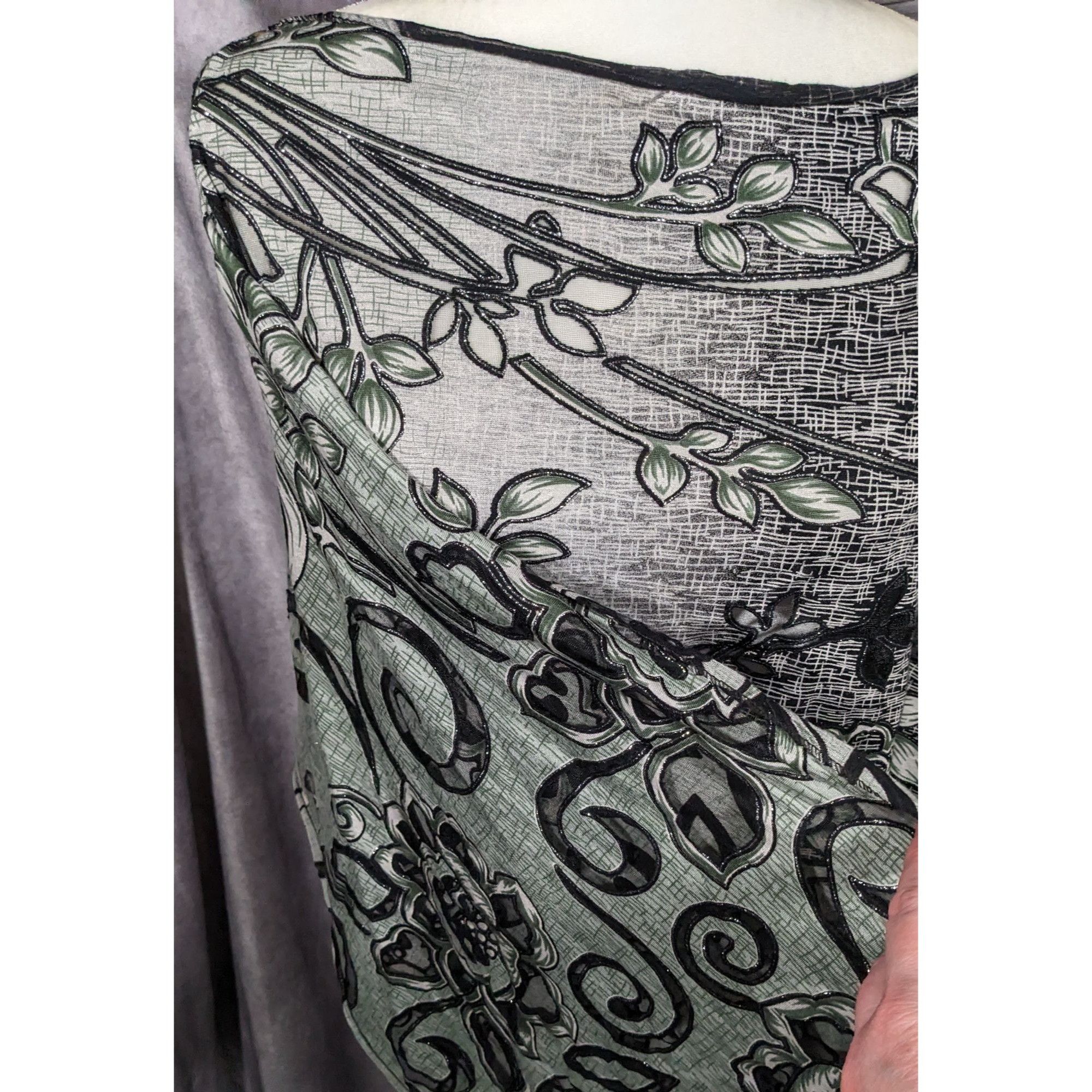 Other Whimsygoth Floral Scroll Burnout Multi-Way Scarf Size ONE SIZE - 8 Thumbnail