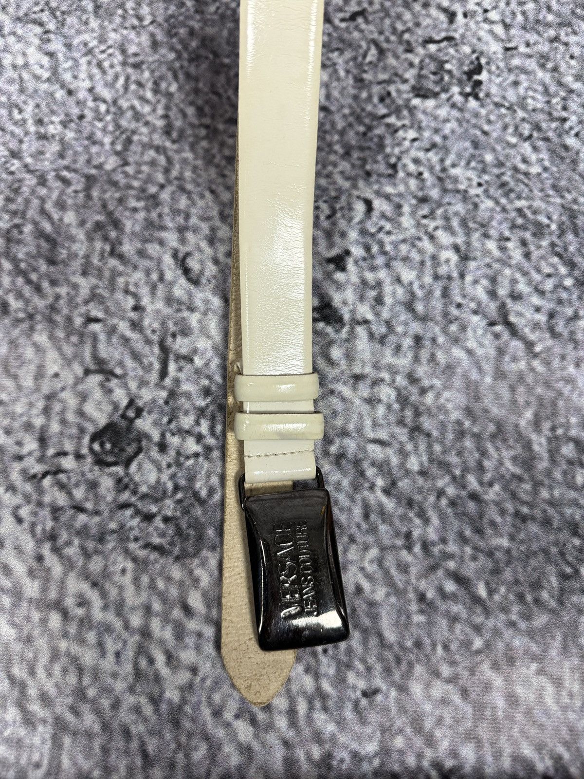 Versace Jeans Couture Rare Vintage 90s Versace Jeans Couture Vintage Leather Belt Size ONE SIZE - 2 Thumbnail