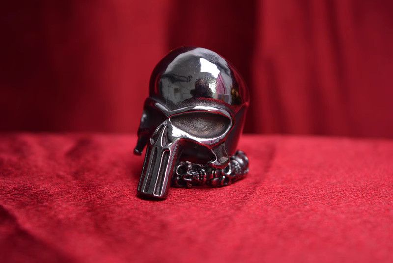 Jewelry Skull Modern Jewelry Rings Open Size Chrome Ring (Size 7-13) Size ONE SIZE - 5 Thumbnail
