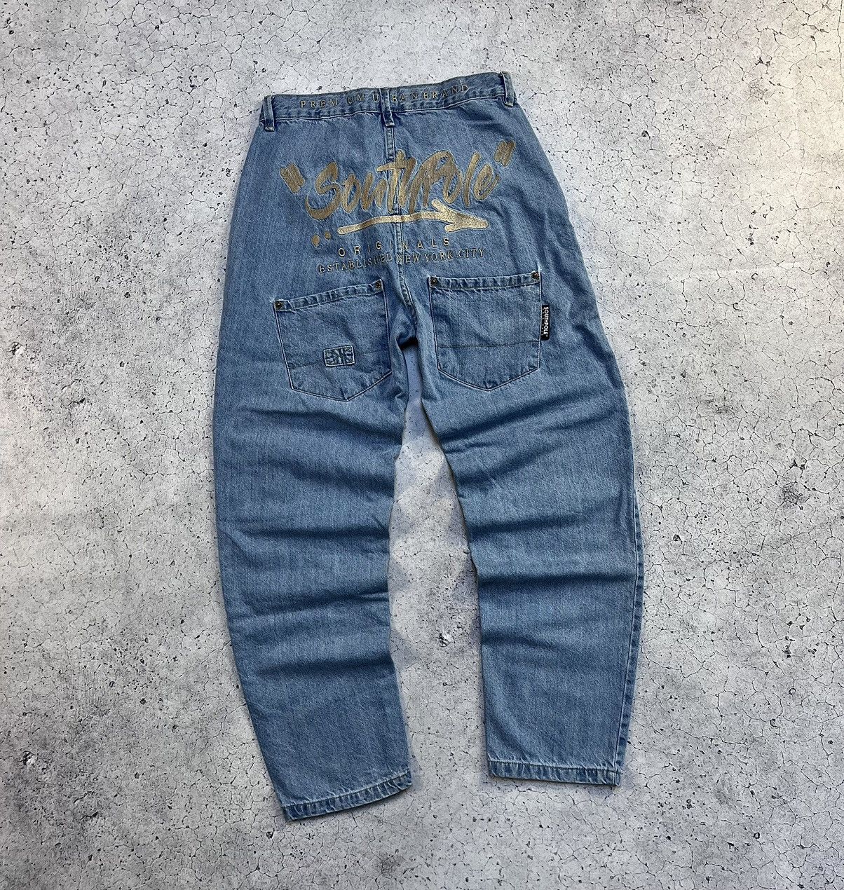 JNCO × Southpole Southpole Og Baggy Embroidered Logo Jeans Vintage Rap Pants Size US 30 / EU 46 - 1 Thumbnail