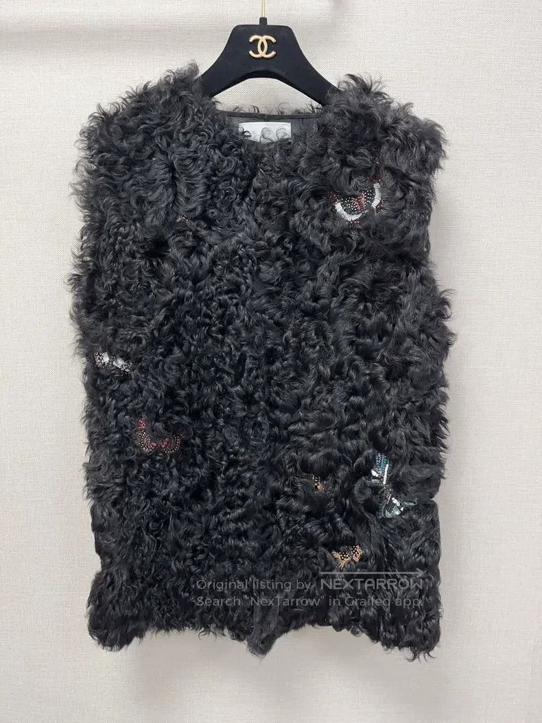 Valentino Valentino Sheepskin and wool one-piece vest Size S / US 4 / IT 40 - 1 Thumbnail