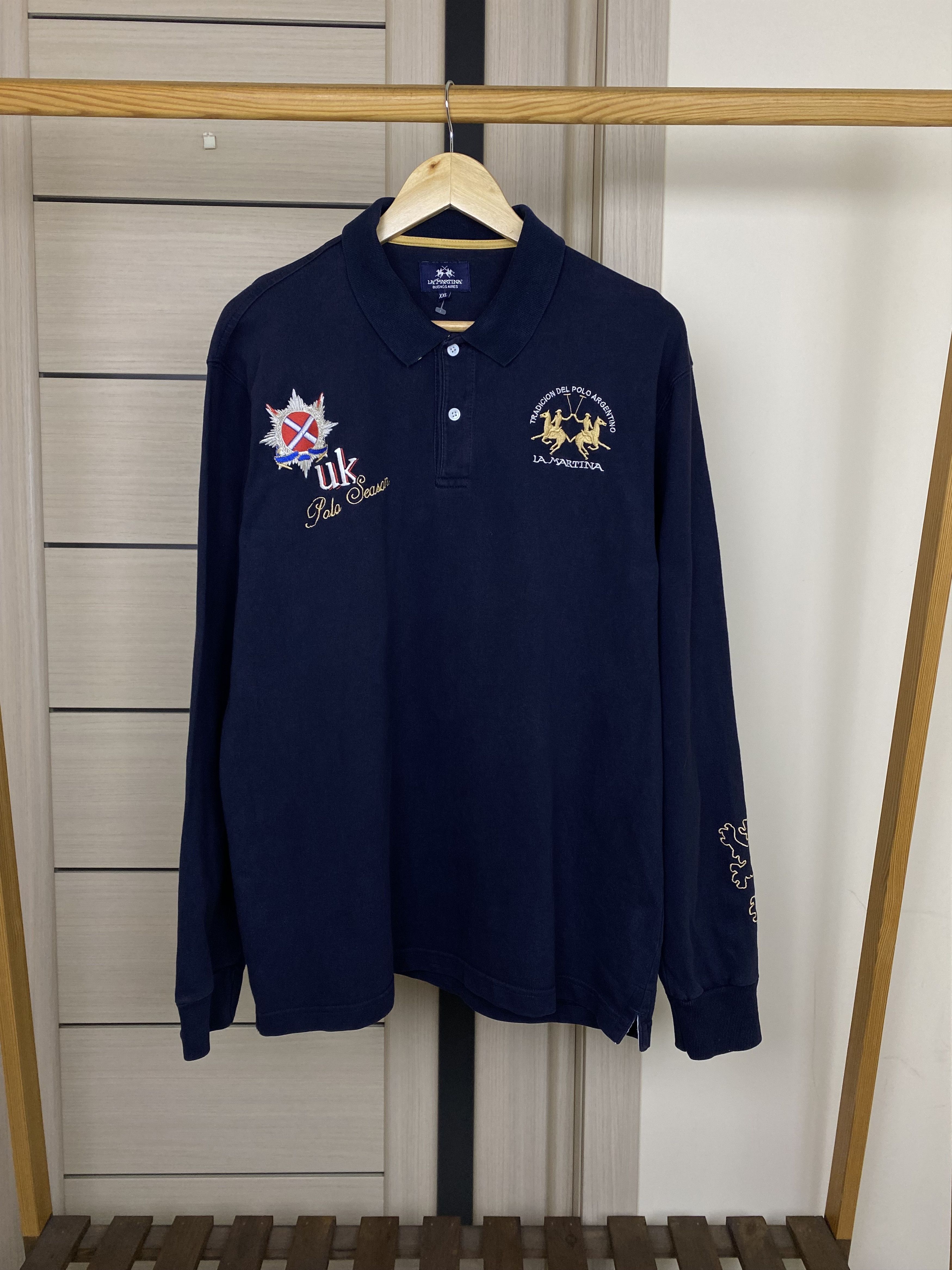 La Martina Vintage La Martina polo UK England season long sleeve shirt Size US XXL / EU 58 / 5 - 1 Thumbnail