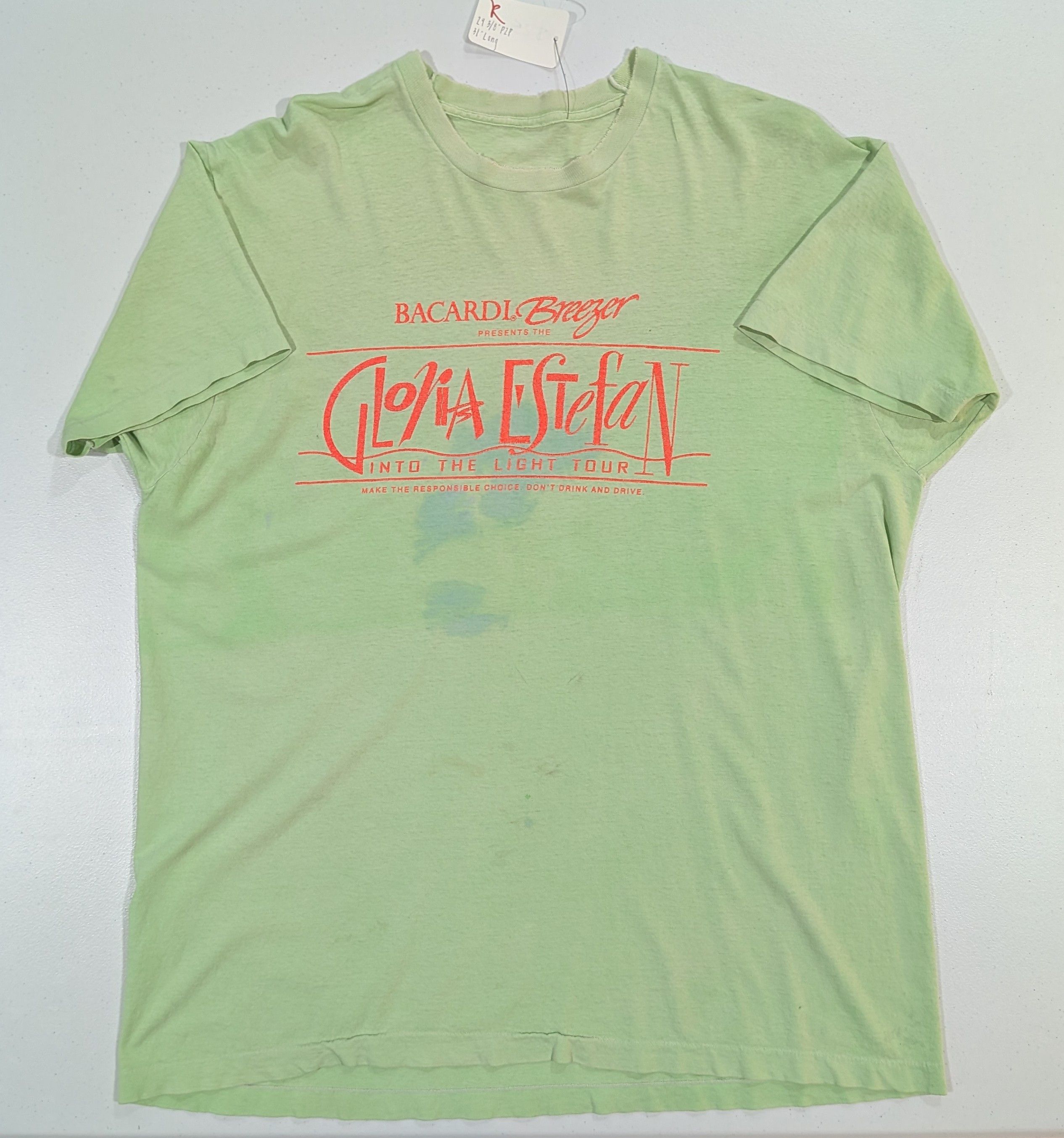 Other Vtg 1991 Bacardi Breezer Gloria Estefan Tour Tee Size US XXL / EU 58 / 5 - 1 Thumbnail