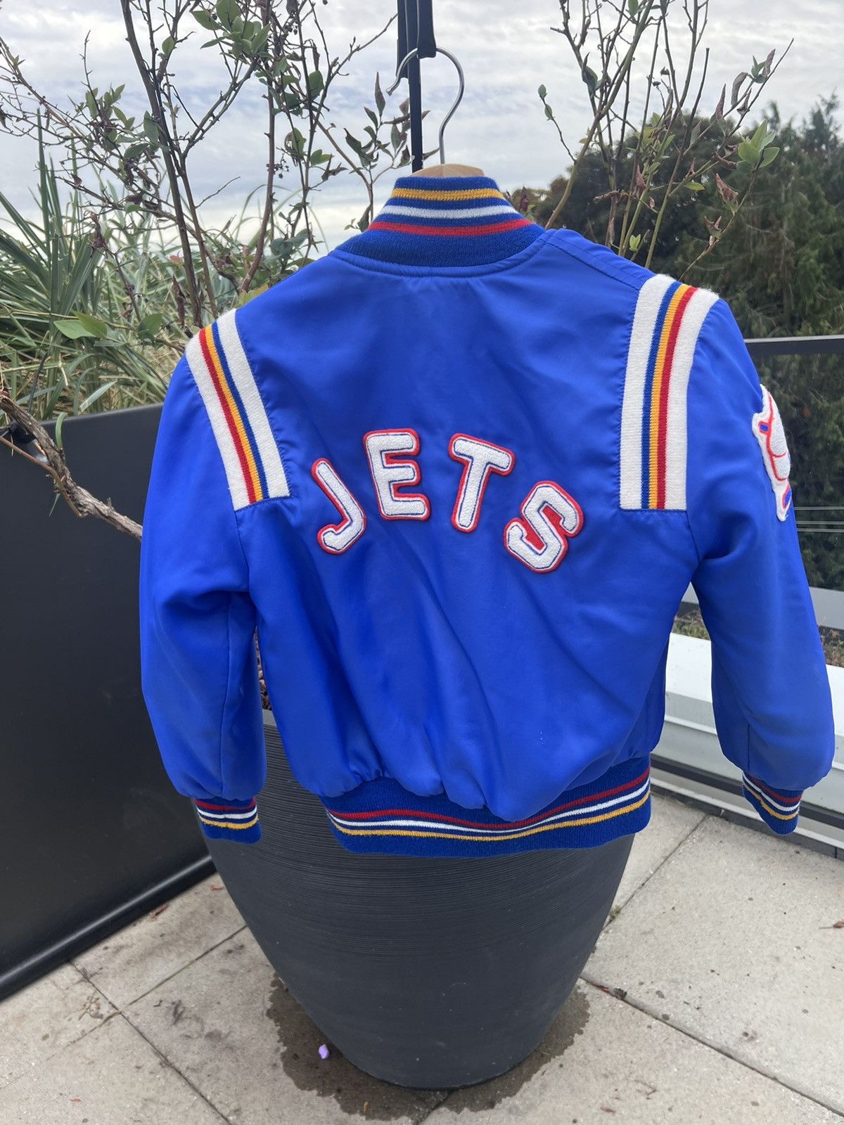 Vintage Vintage 70s Jets Kids Bomber Jacket Deep Pile Lined Size US XXS / EU 40 - 1 Thumbnail