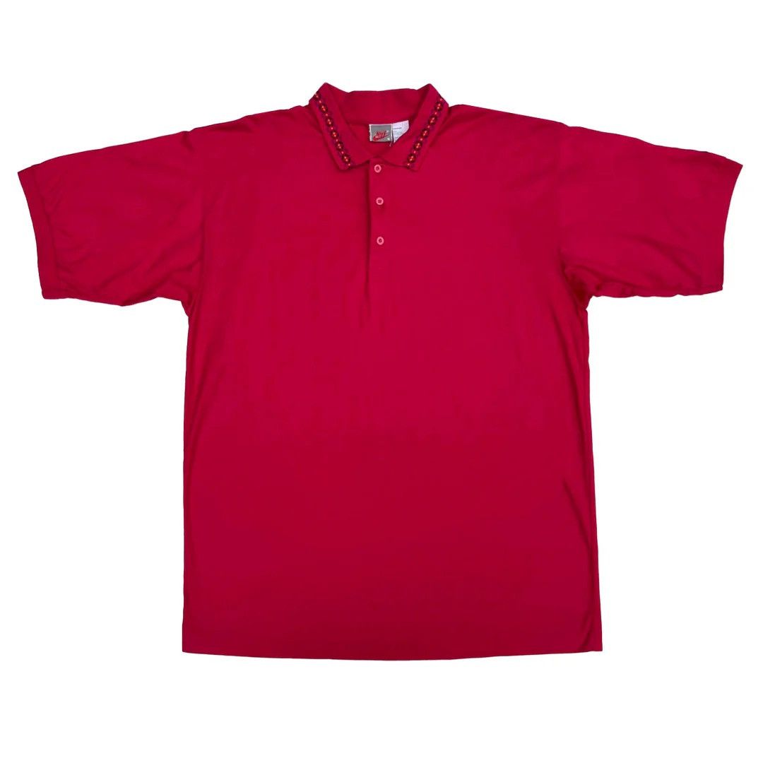 Nike × Vintage Nike 1990 90s Vintage Golf Tennis Logo Sport Tennis Shirt Size US XL / EU 56 / 4 - 1 Thumbnail