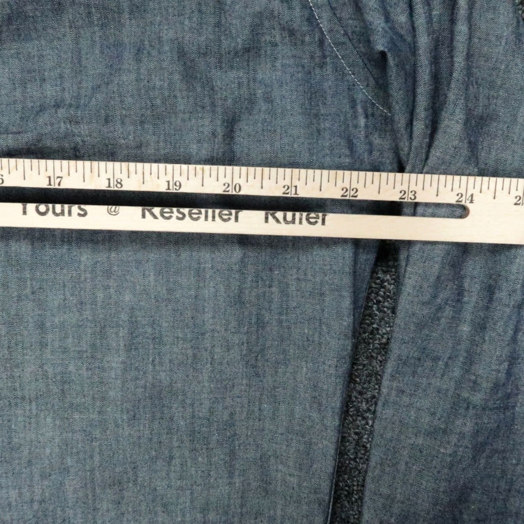 Gustin Gustin Shirt Mens XL Blue Long Sleeve Chambray Button Down Workwear Size US XL / EU 56 / 4 - 6 Thumbnail