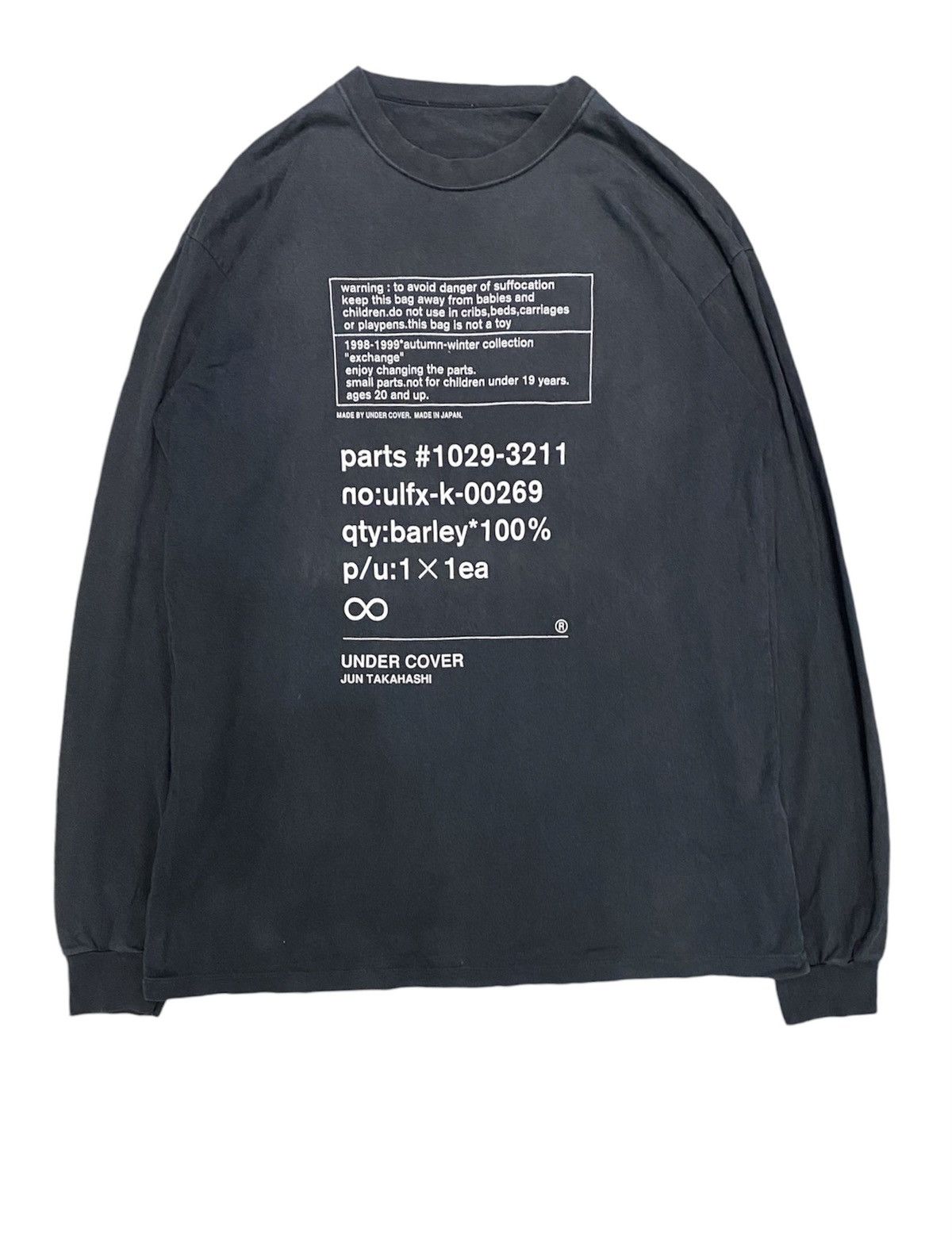 Undercover AW1998 Undercover caretag logo shirt Size US L / EU 52-54 / 3 - 1 Thumbnail