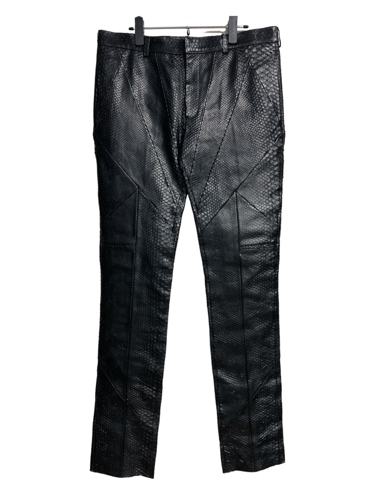Dior × Hedi Slimane × Rick Owens Custom Python Leather Pants | Grailed