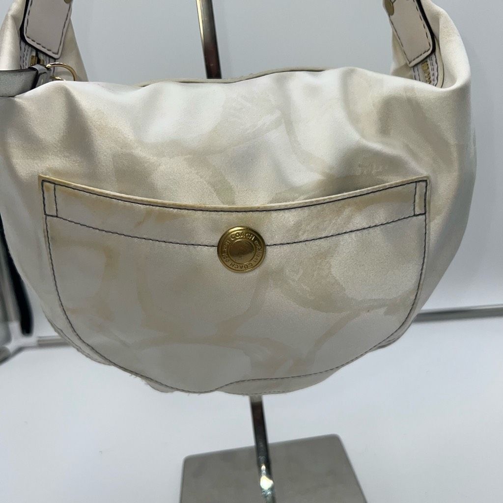 Coach Coach Vintage Ivory on White Signature Hobo Bag Size ONE SIZE - 2 Thumbnail