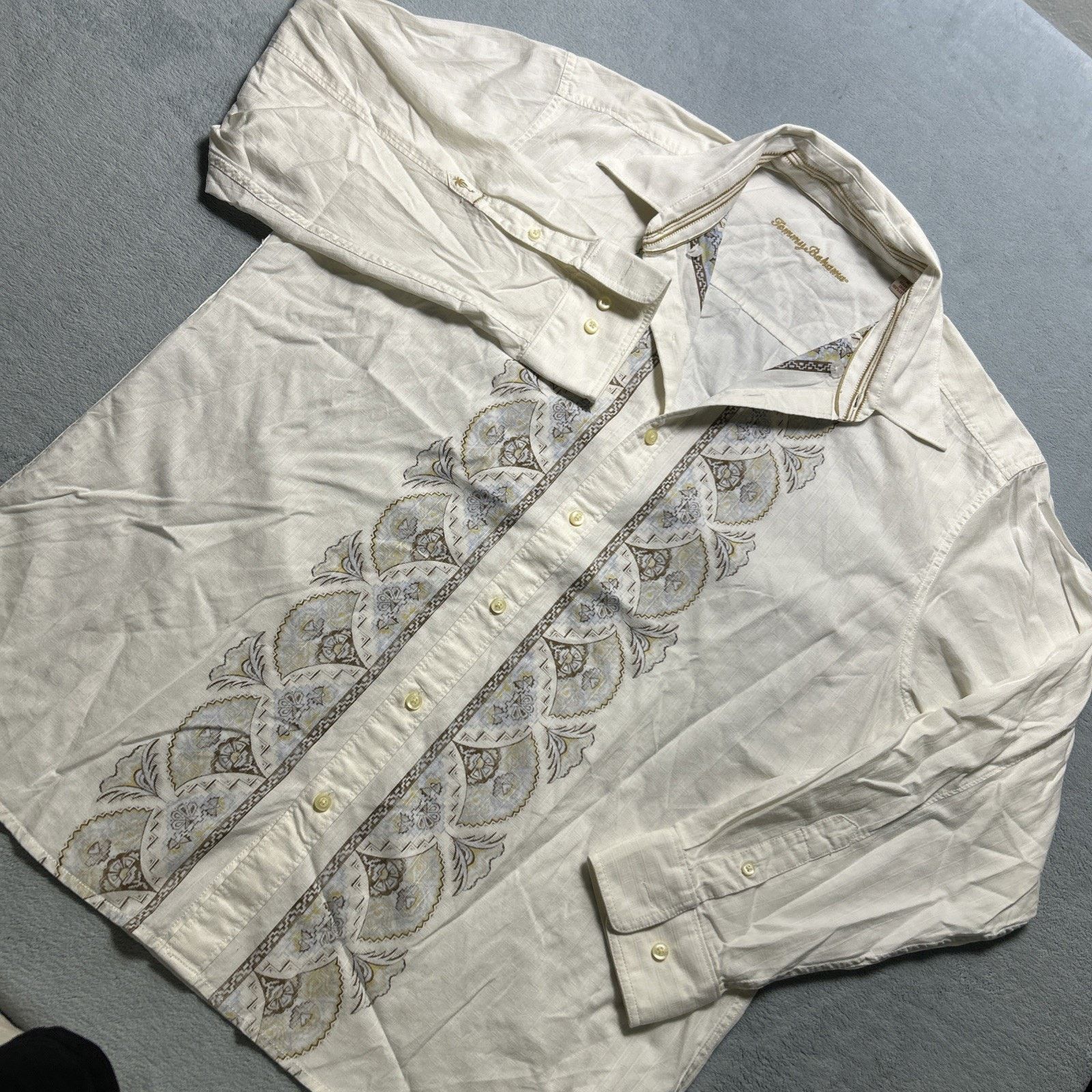 Tommy Bahama Tommy Bahama Native Button Up Shirt XL Long Sleeve Cotton Size US XL / EU 56 / 4 - 12 Thumbnail