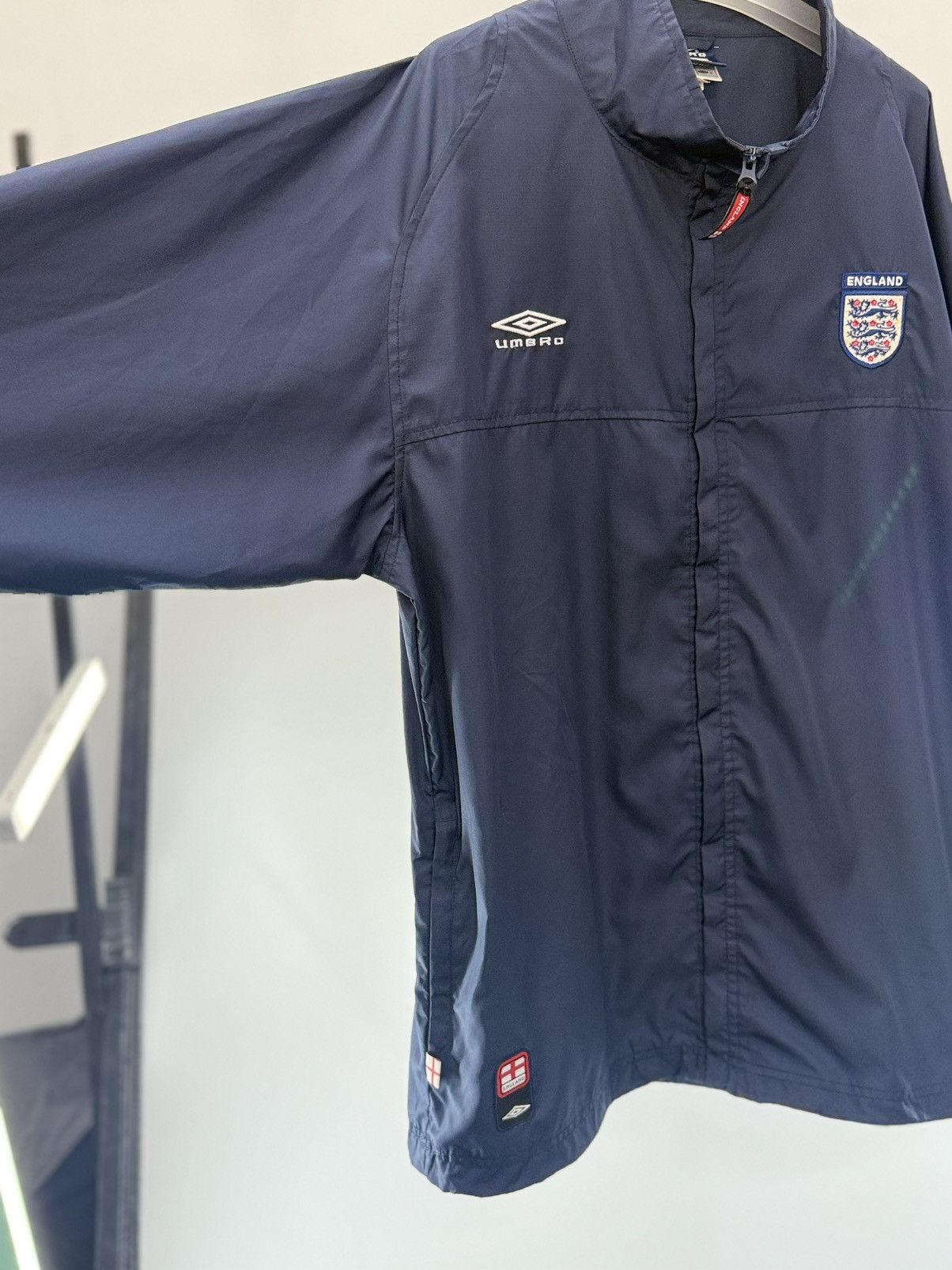 Umbro 🔥 Y2K Umbro England Trainer Windbreaker Jacket - L Size US L / EU 52-54 / 3 - 3 Thumbnail