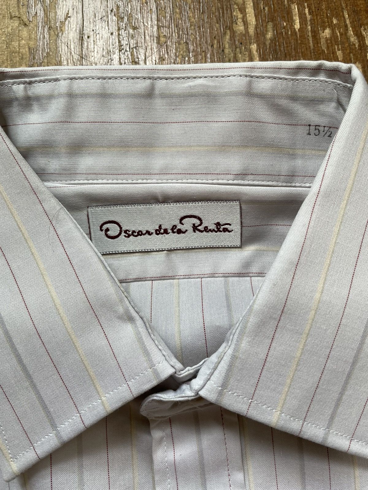 Oscar De La Renta × Vintage Vintage dead stock Oscar de la renta button up custom stripe Size US L / EU 52-54 / 3 - 9 Thumbnail
