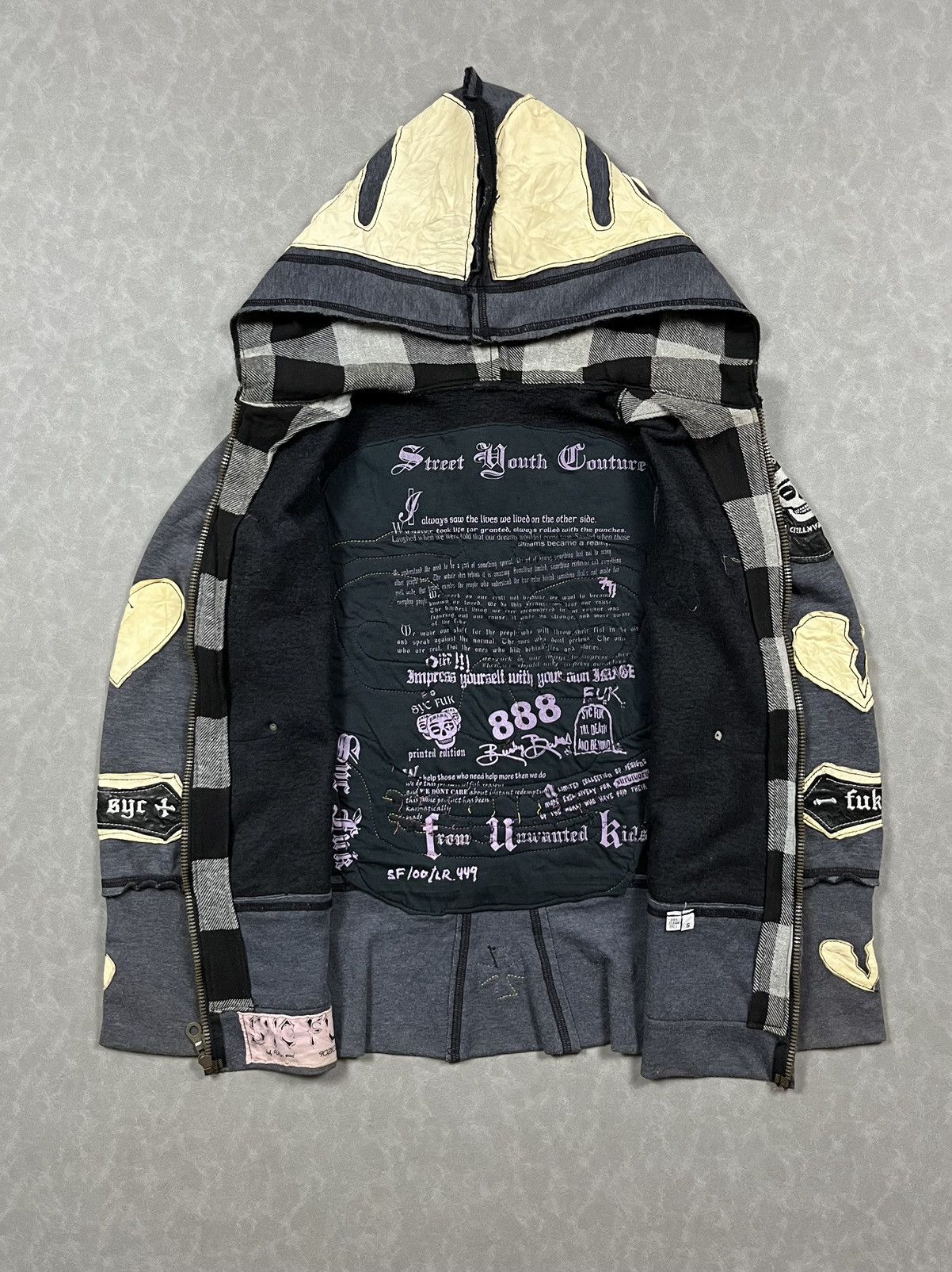 If Six Was Nine RARE syc fuk skeleton zip hoodie Size US S / EU 44-46 / 1 - 10 Thumbnail