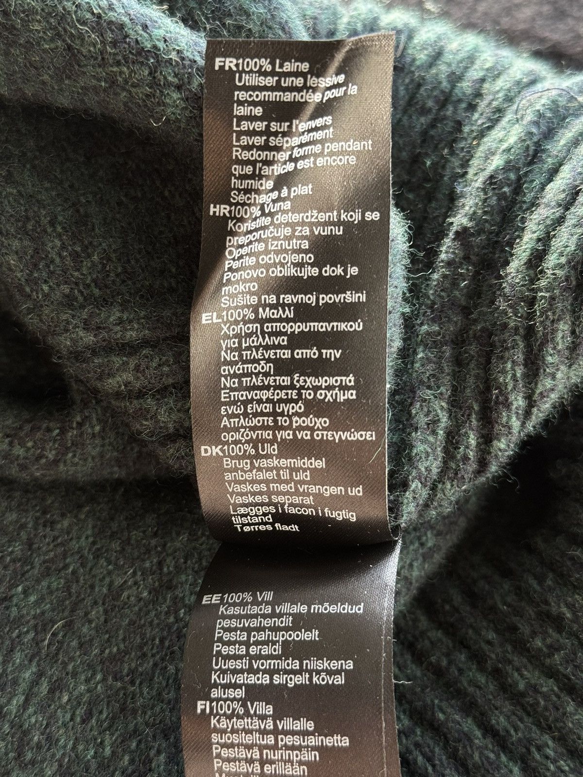 Barbour × Designer Barbour 100% wool knit logo sweater 1/3 zip Size US XL / EU 56 / 4 - 8 Thumbnail