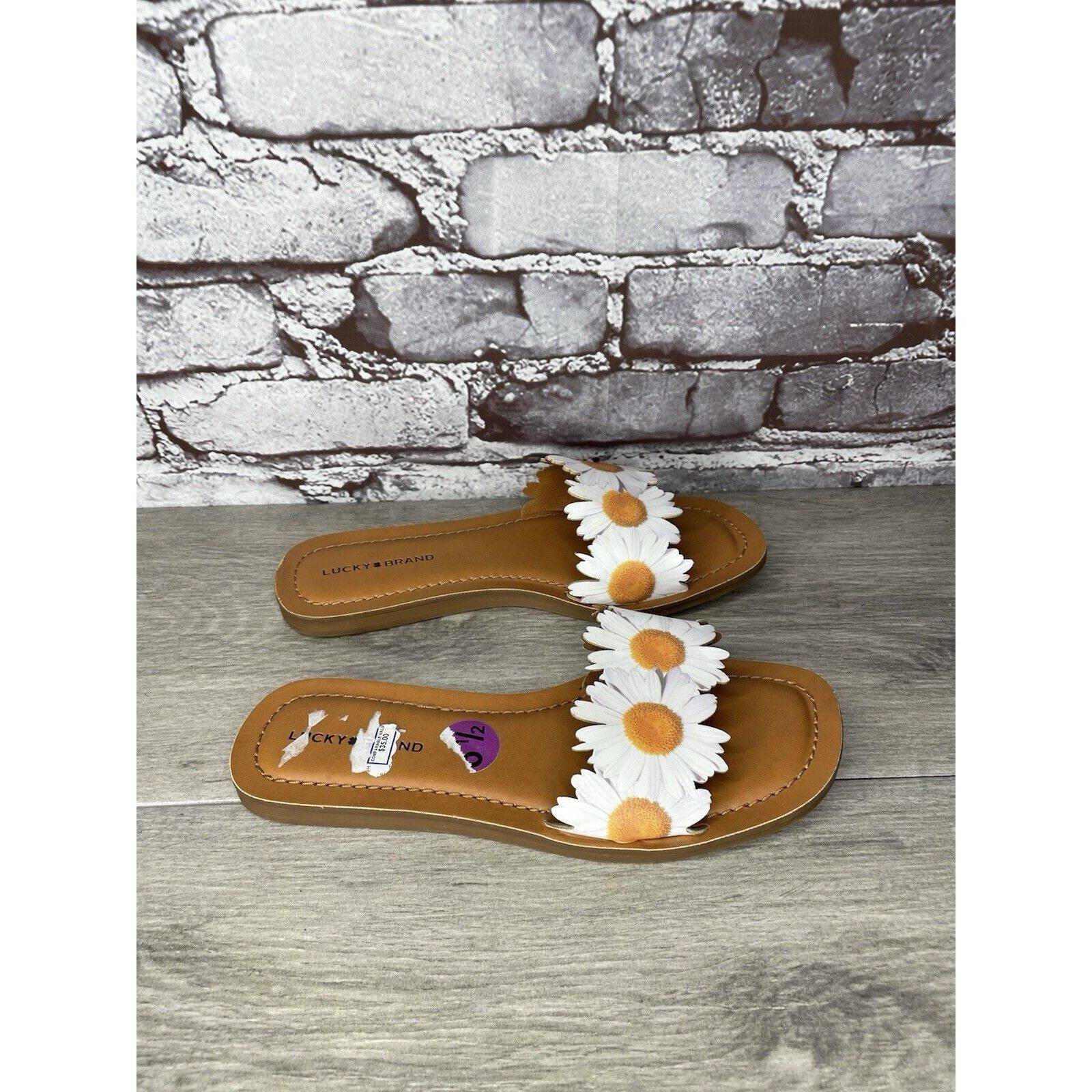 Lucky Brand Lucky Brand Floral Daisy Quiet Luxury Beach Slides Sandals W Size US 6.5 / IT 36.5 - 3 Thumbnail